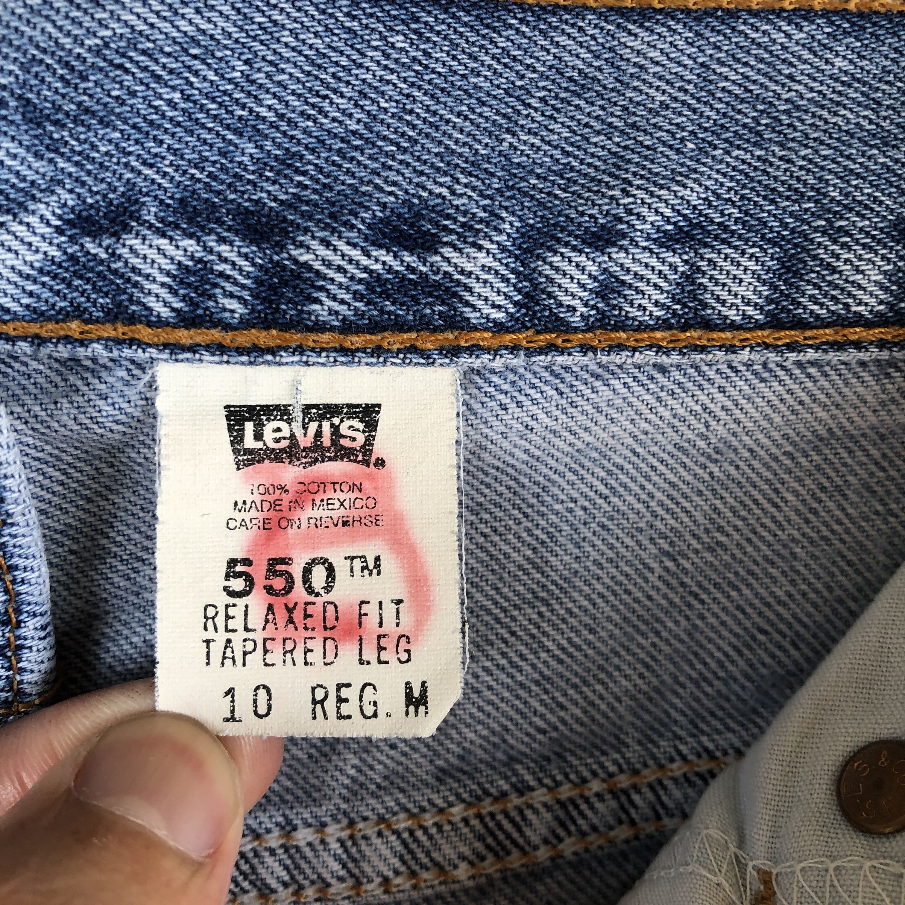 Levi's Vintage Levis Sun Faded Jeans Levi's 550 Slim Tapered Denim Size 28" / US 6 / IT 42 - 9 Thumbnail