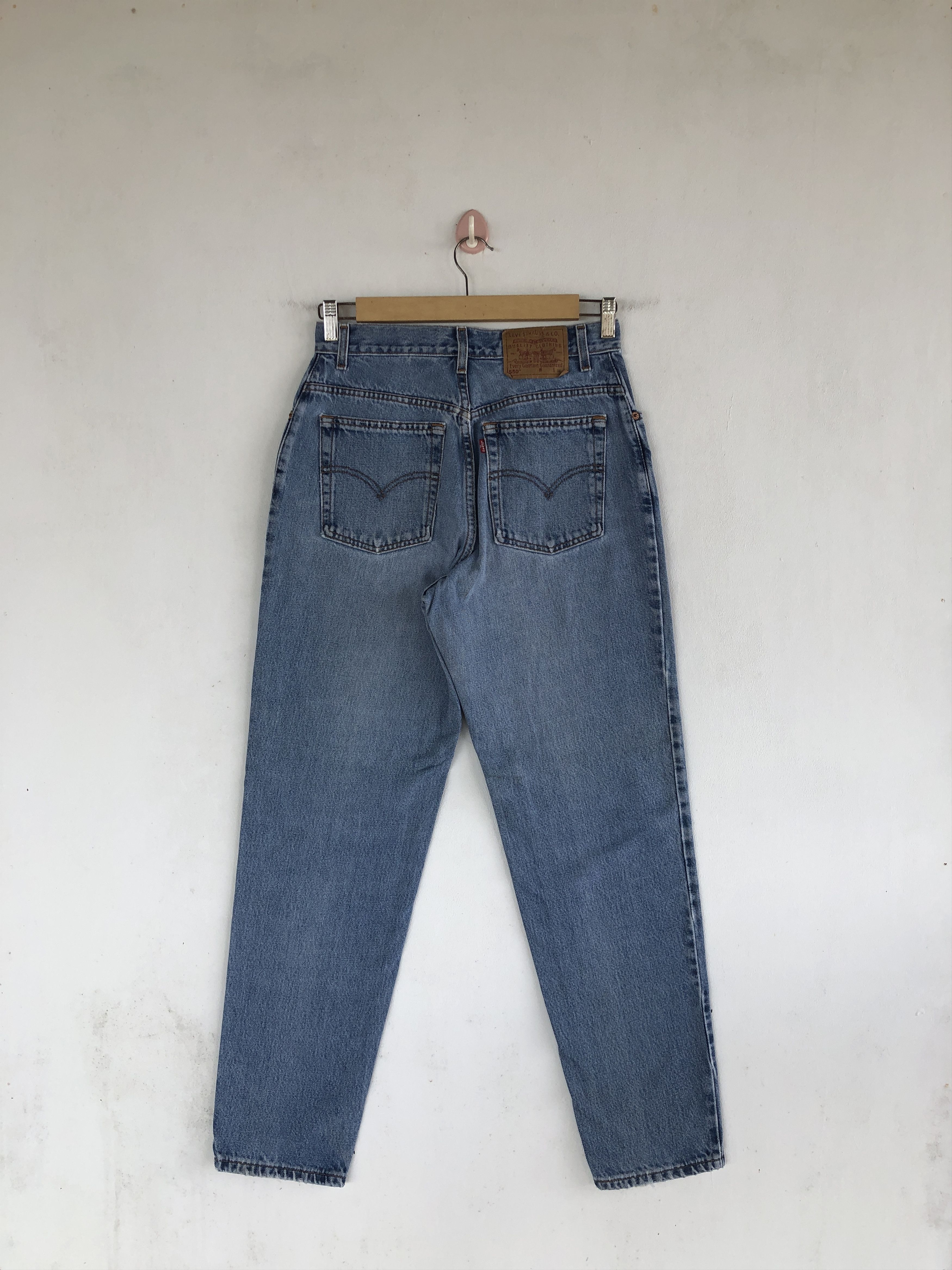 Levi's Vintage Levis Sun Faded Jeans Levi's 550 Slim Tapered Denim Size 28" / US 6 / IT 42 - 2 Thumbnail