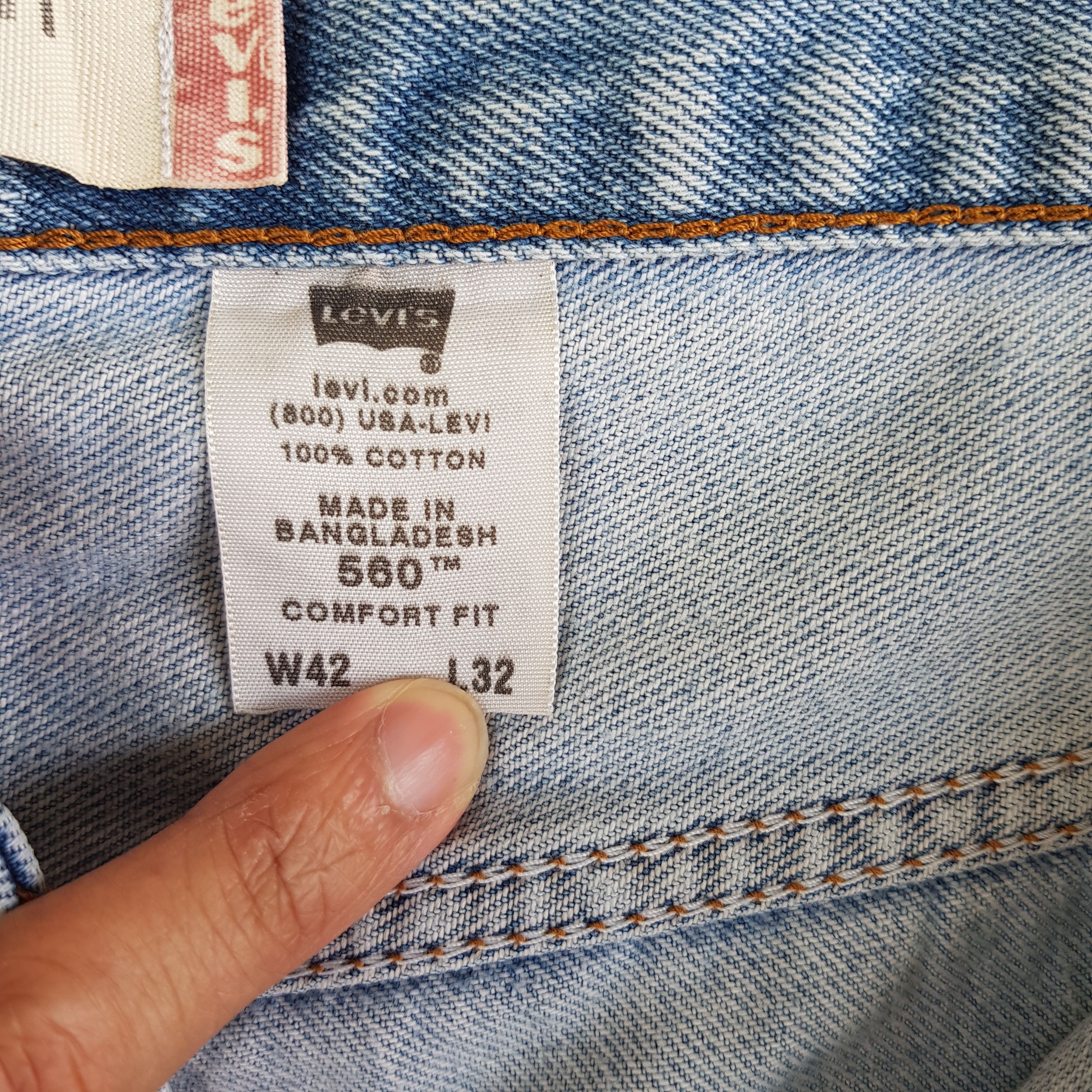 Levi's Oversized Levis Released Hem Jeans Levi's Sun Faded Denim Size US 42 / EU 58 - 11 Thumbnail