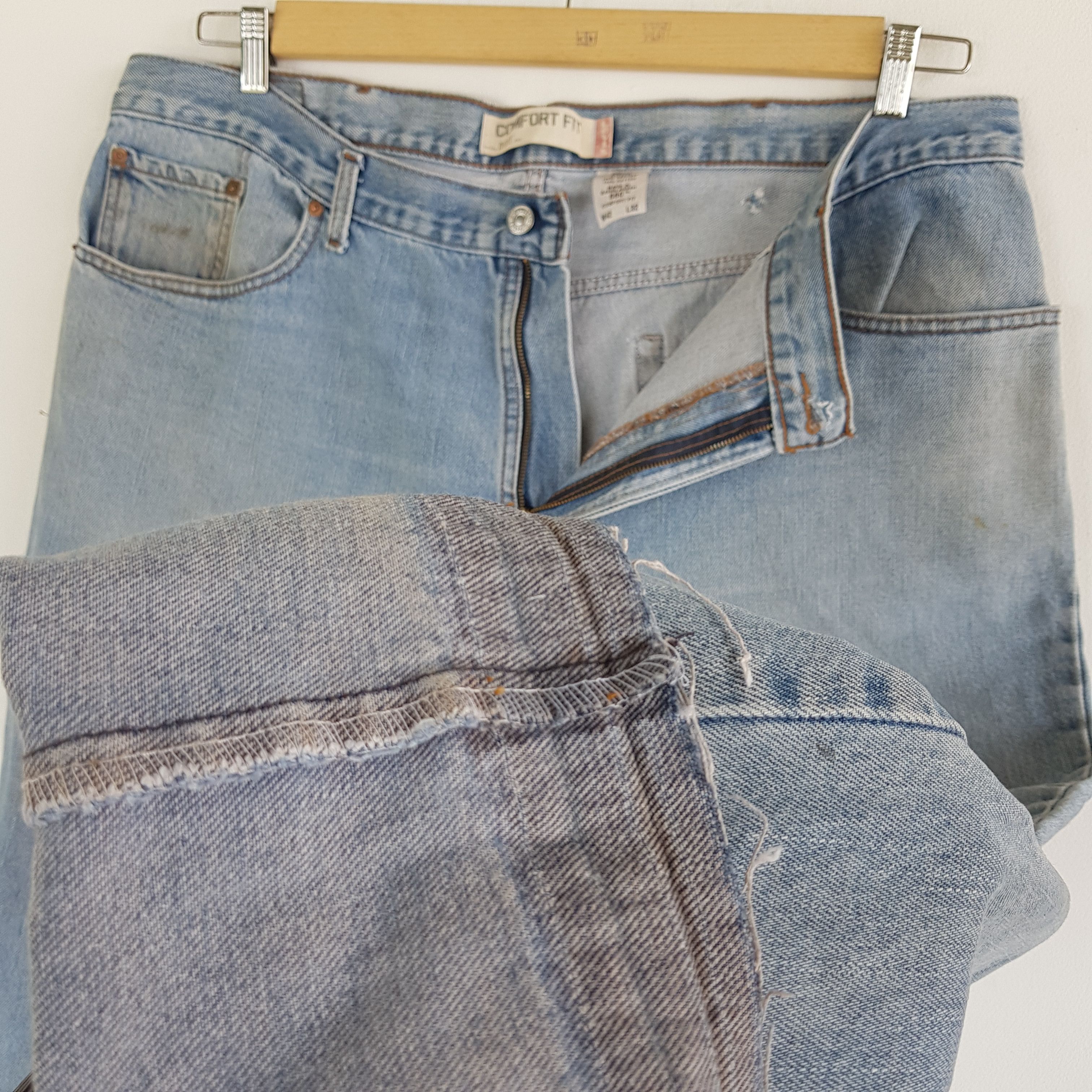 Levi's Oversized Levis Released Hem Jeans Levi's Sun Faded Denim Size US 42 / EU 58 - 10 Thumbnail