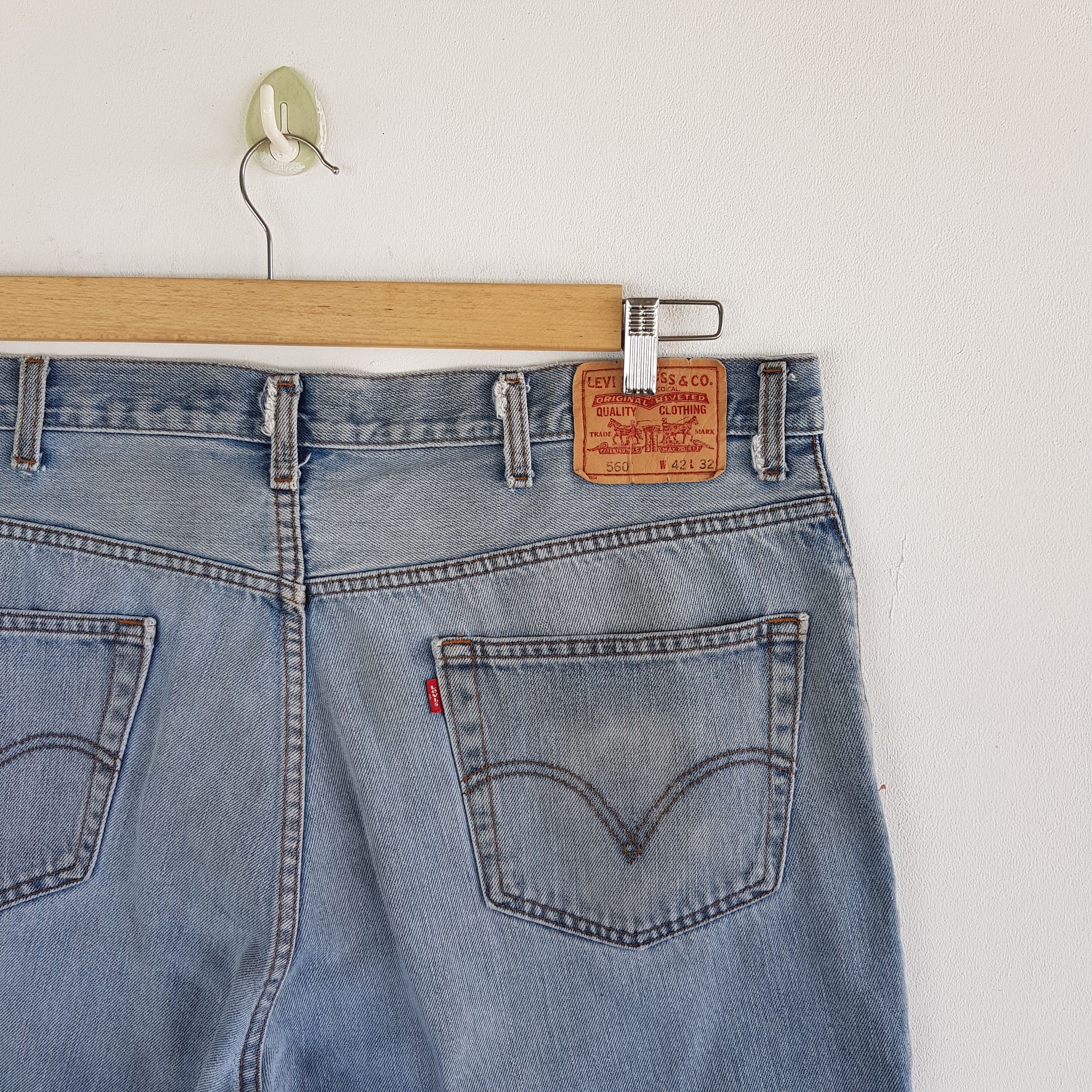 Levi's Oversized Levis Released Hem Jeans Levi's Sun Faded Denim Size US 42 / EU 58 - 7 Thumbnail