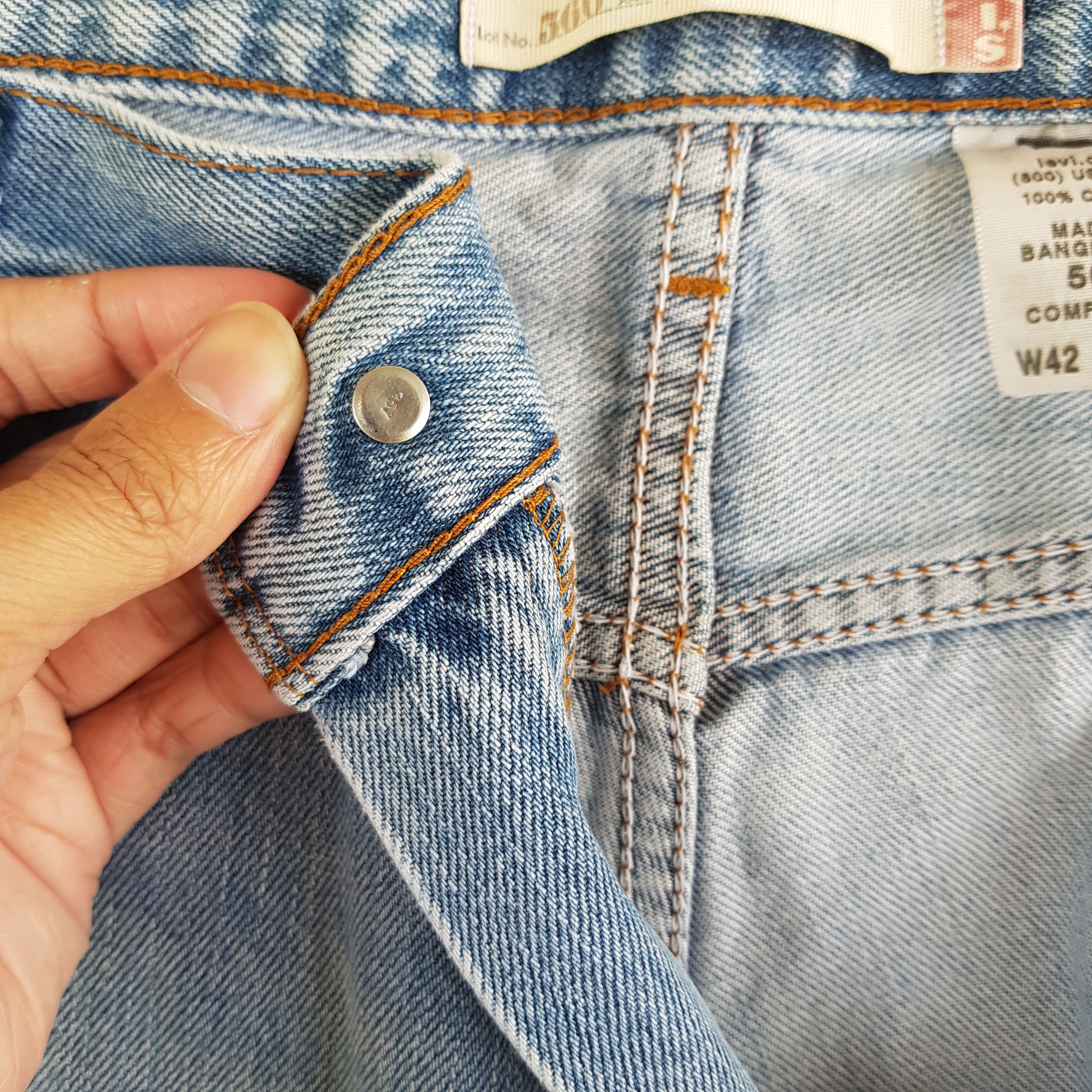 Levi's Oversized Levis Released Hem Jeans Levi's Sun Faded Denim Size US 42 / EU 58 - 9 Thumbnail