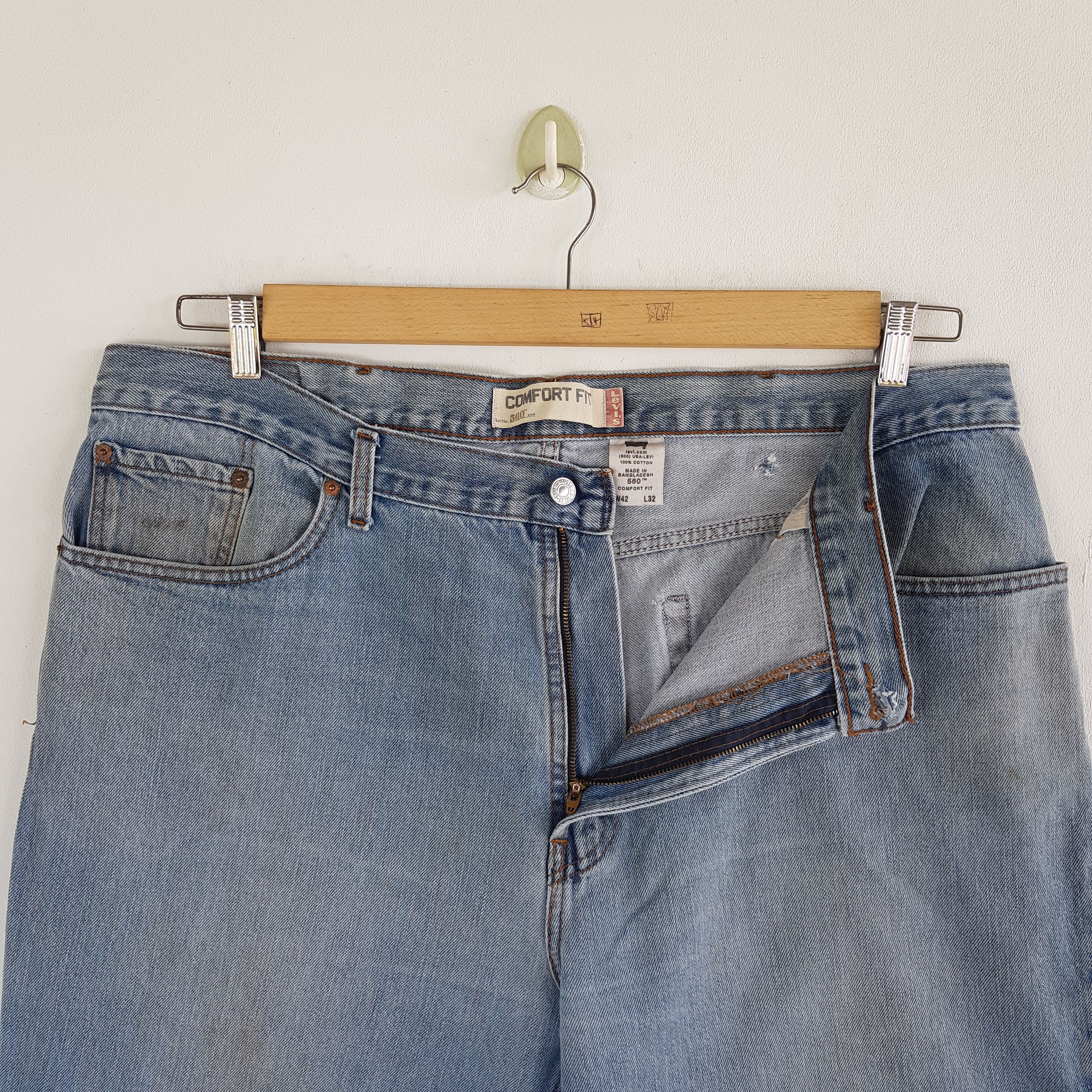 Levi's Oversized Levis Released Hem Jeans Levi's Sun Faded Denim Size US 42 / EU 58 - 8 Thumbnail