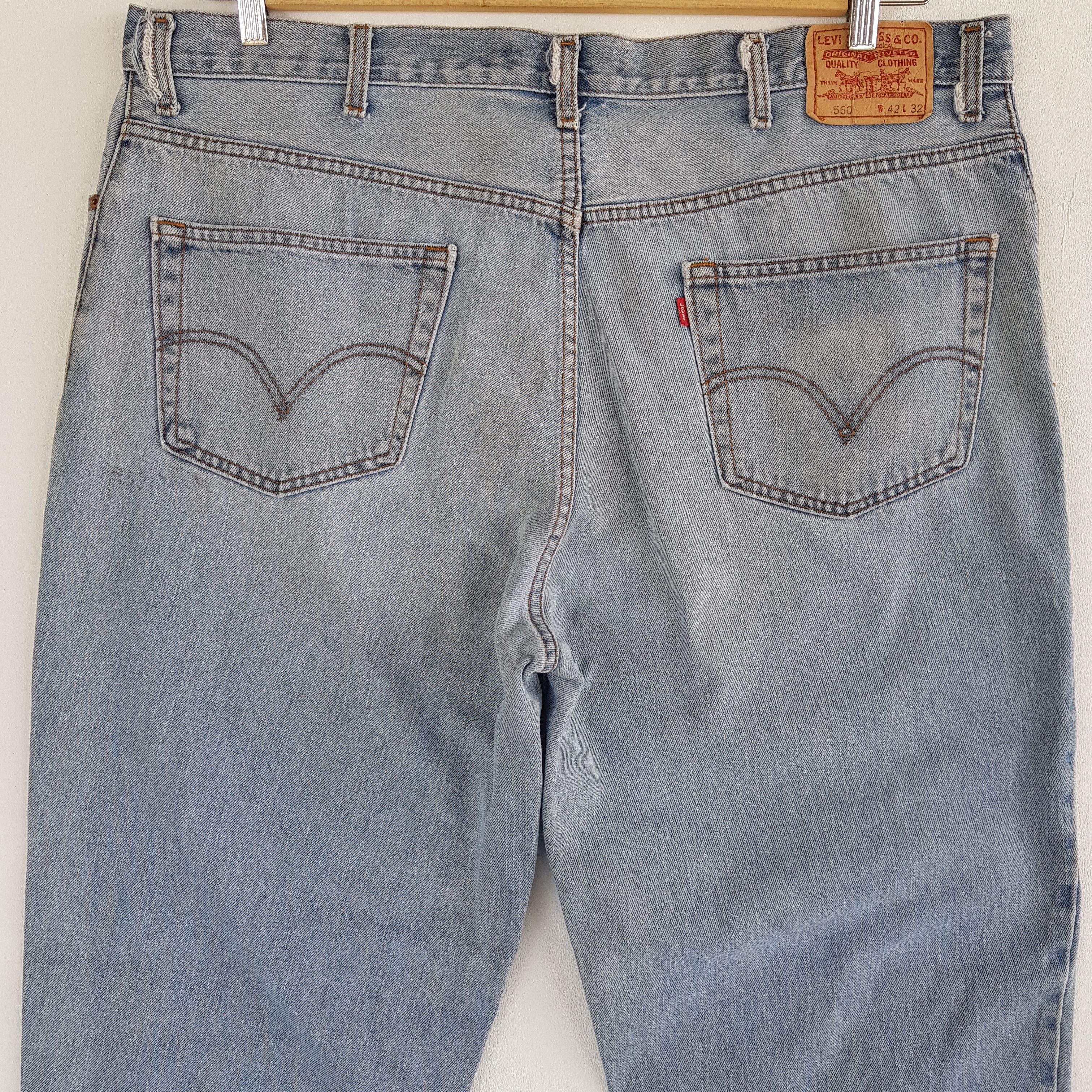 Levi's Oversized Levis Released Hem Jeans Levi's Sun Faded Denim Size US 42 / EU 58 - 6 Thumbnail