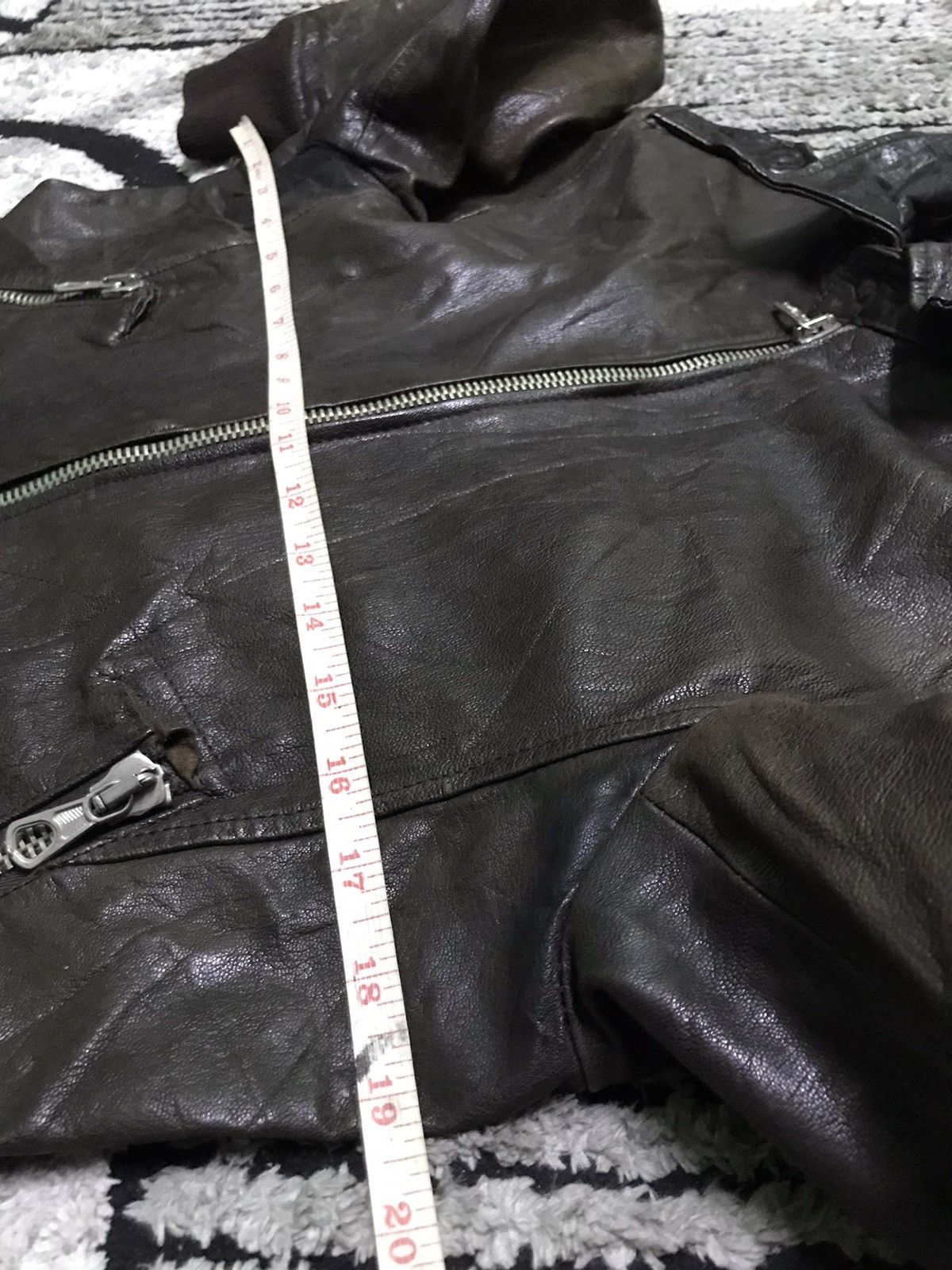 Japanese Brand Back tannage leather jacket zipp lampo Size US S / EU 44-46 / 1 - 7 Thumbnail