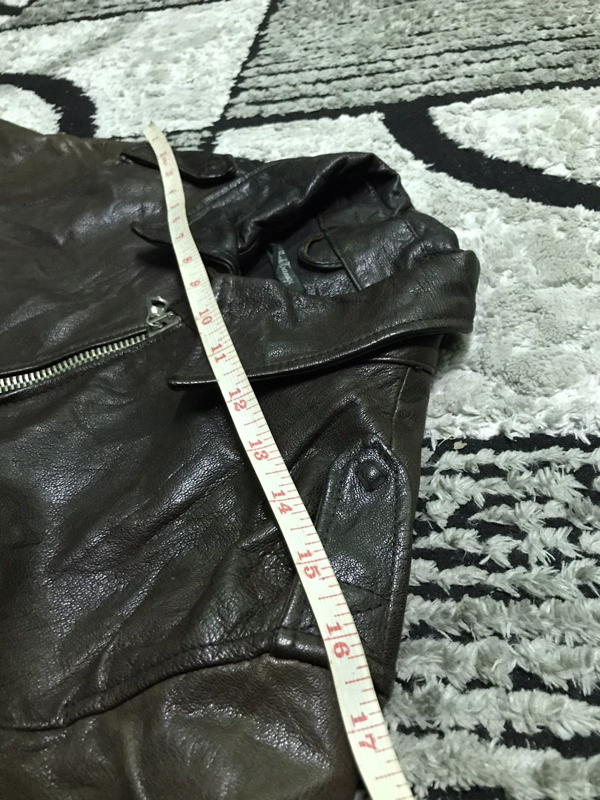 Japanese Brand Back tannage leather jacket zipp lampo Size US S / EU 44-46 / 1 - 9 Thumbnail