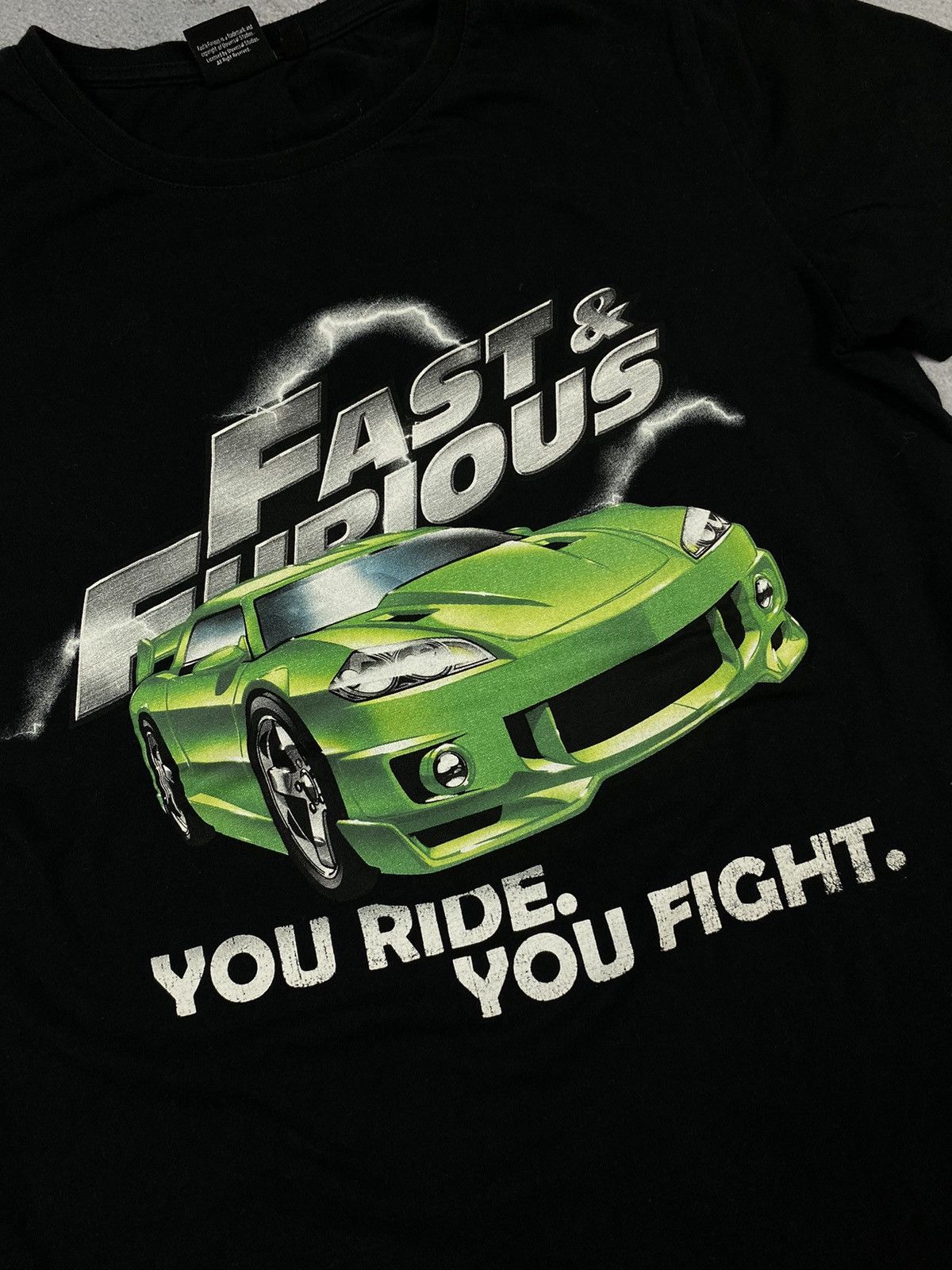 Vintage Fast & Furious you ride you fight t shirt vintage Rare Size US M / EU 48-50 / 2 - 2 Thumbnail