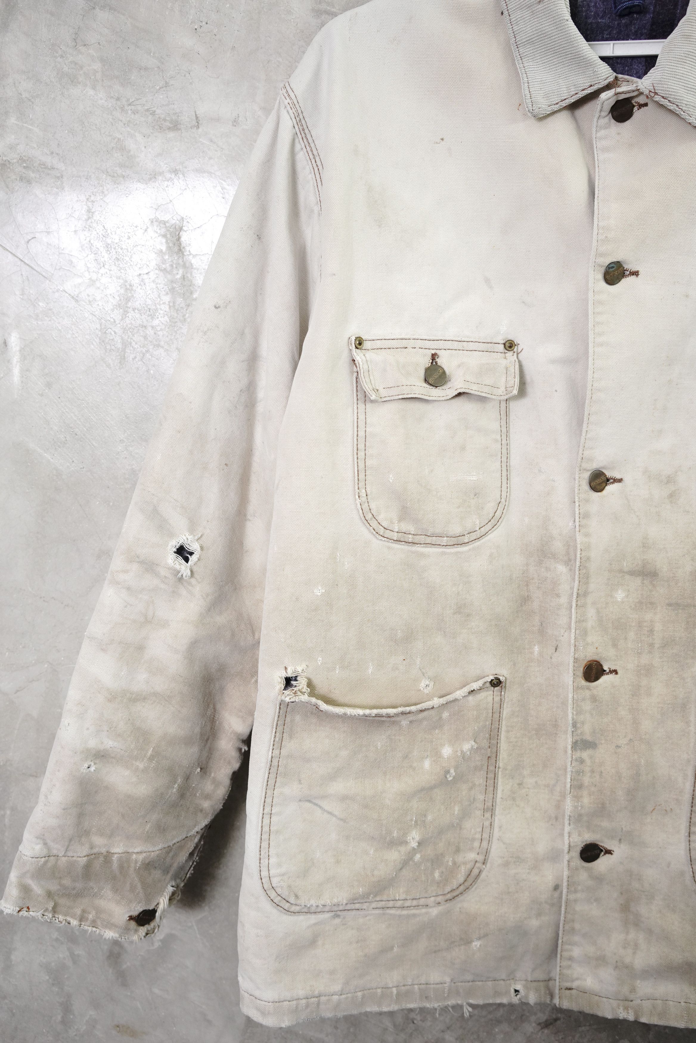 Carhartt × Vintage Vintage Blanket Lined Carhartt Jacket, Faded & Thrashed Size US L / EU 52-54 / 3 - 4 Thumbnail