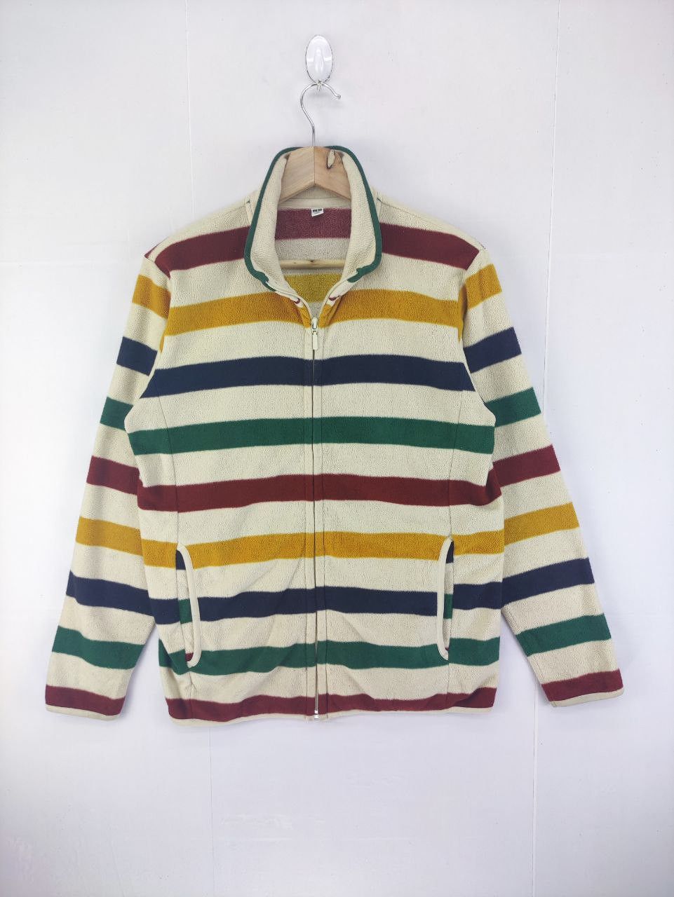 Uniqlo Uniqlo Stripe Fleece Sweaters Size US M / EU 48-50 / 2 - 1 Thumbnail