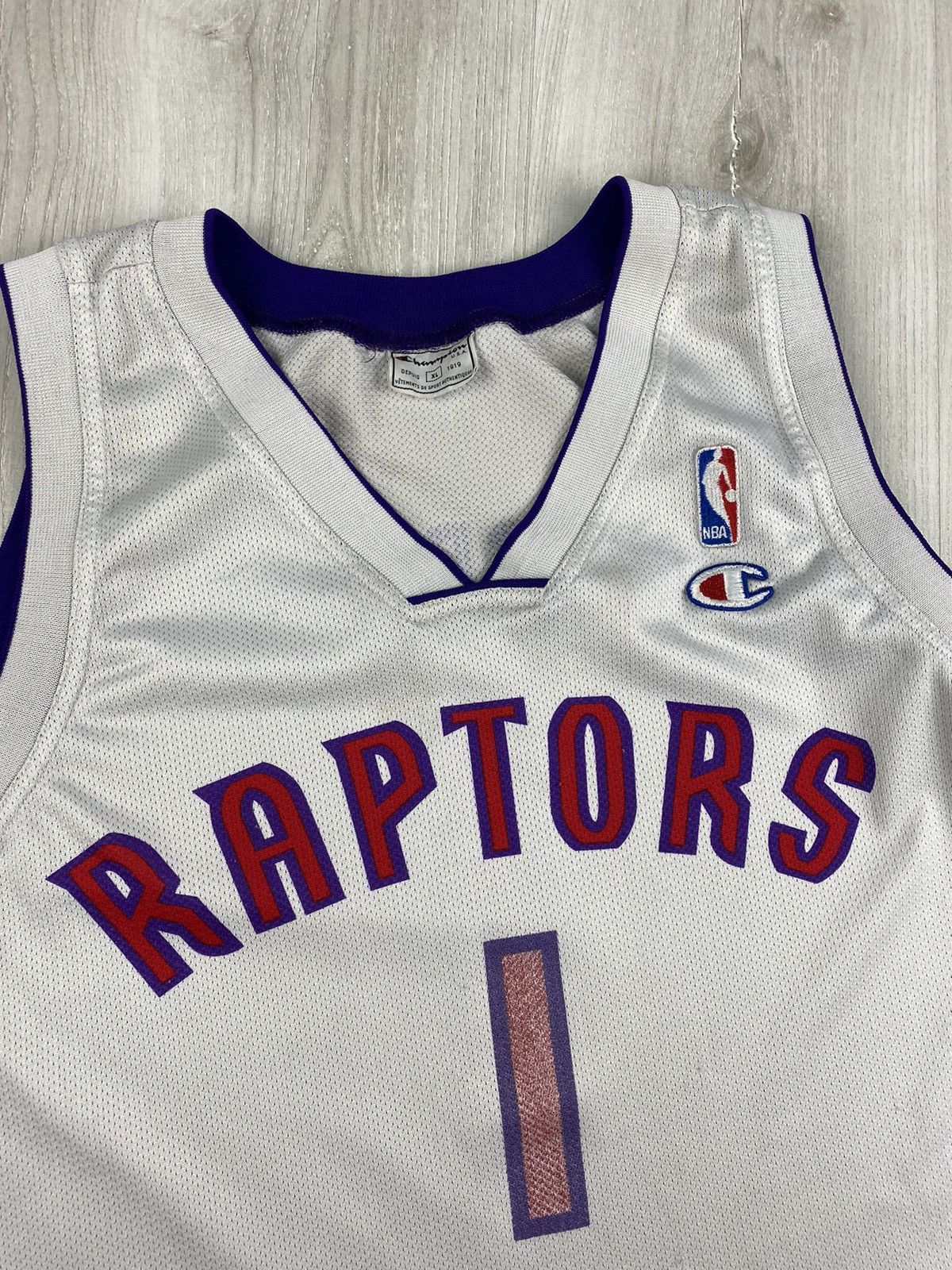 Champion Raptors Tracy McGrady 1 Vintage Champion Jersey 1999 Size US XL / EU 56 / 4 - 3 Thumbnail