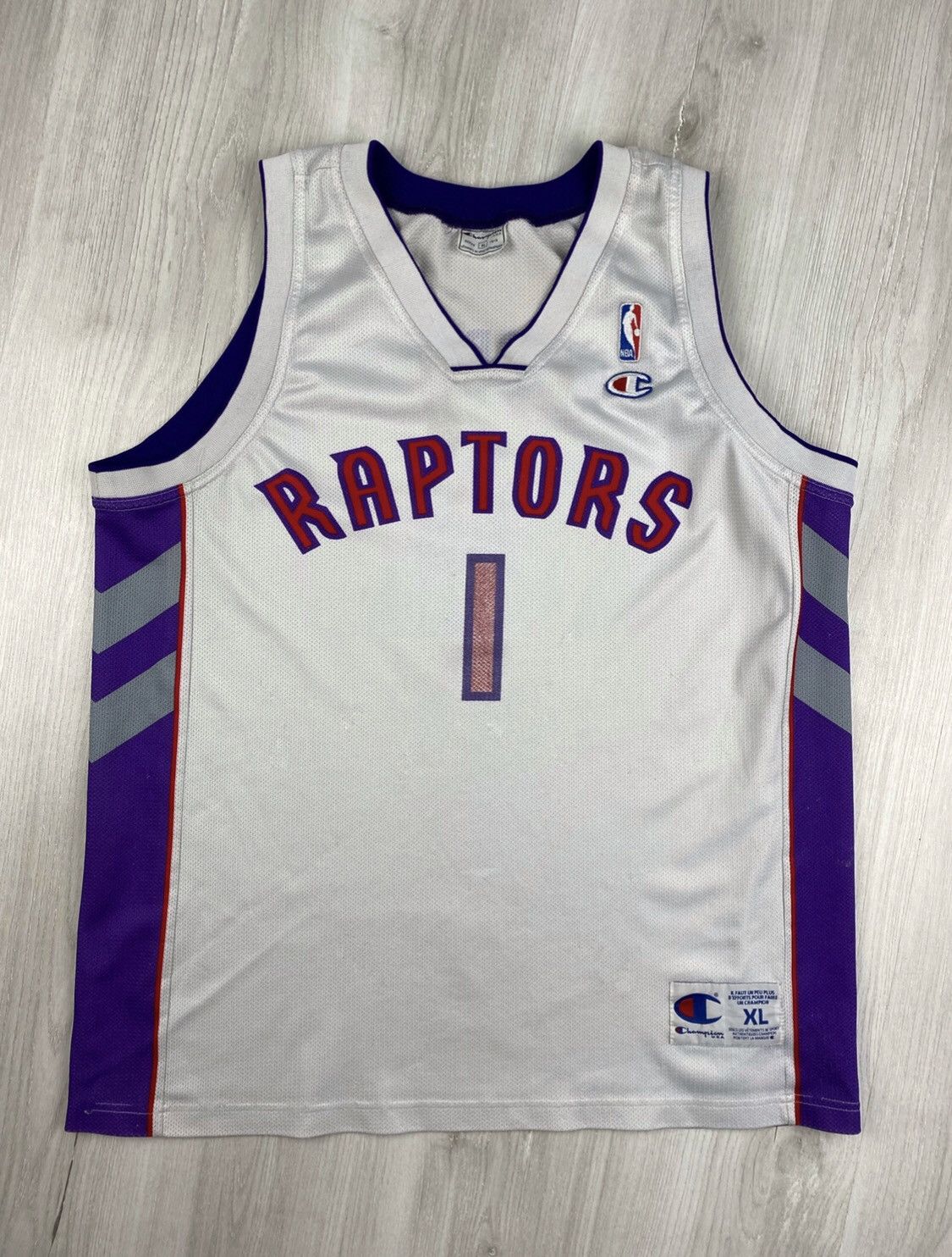 Champion Raptors Tracy McGrady 1 Vintage Champion Jersey 1999 Size US XL / EU 56 / 4 - 1 Thumbnail
