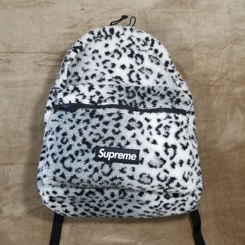 Supreme Supreme Leopard Fleece Backpack | Grailed
