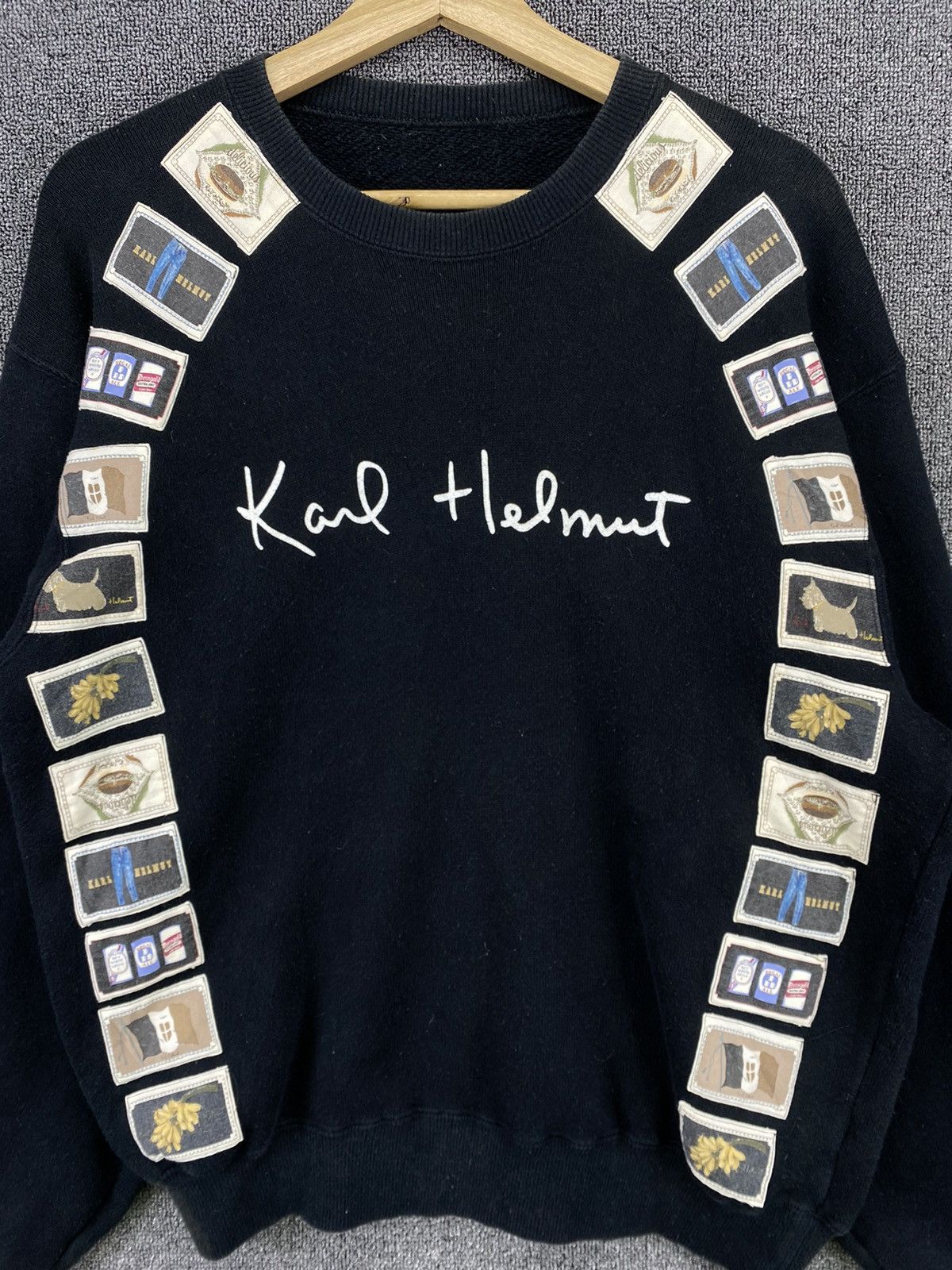 Japanese Brand Vintage Karl Helmut Patchwork Rare Sweatshirt Size US M / EU 48-50 / 2 - 4 Thumbnail