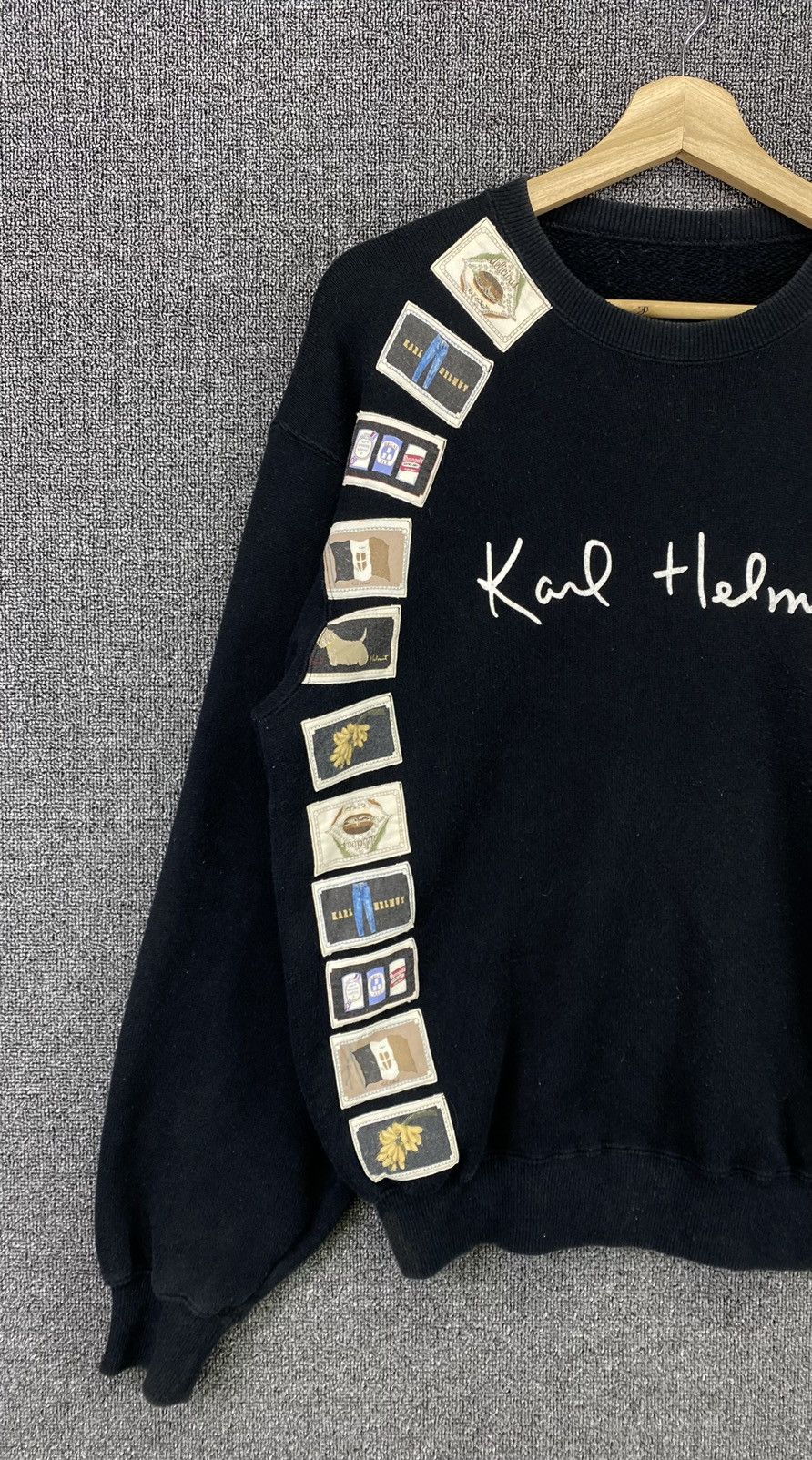 Japanese Brand Vintage Karl Helmut Patchwork Rare Sweatshirt Size US M / EU 48-50 / 2 - 2 Thumbnail