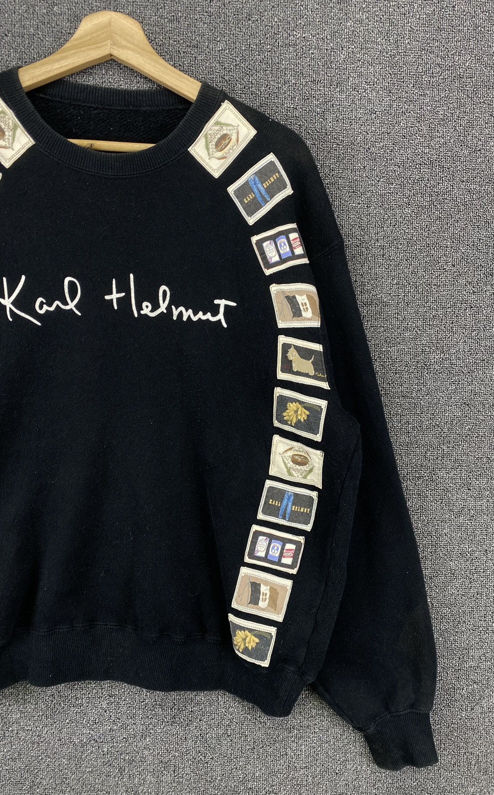 Japanese Brand Vintage Karl Helmut Patchwork Rare Sweatshirt Size US M / EU 48-50 / 2 - 3 Thumbnail
