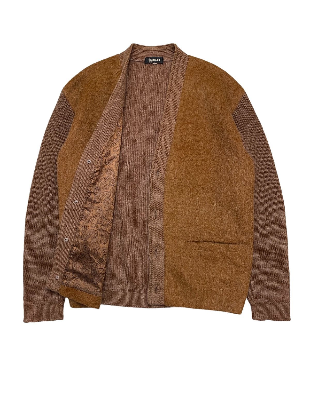 Vintage 70s Romeo Mohair Knitted Cardigan Jacket Size US L / EU 52-54 / 3 - 4 Thumbnail