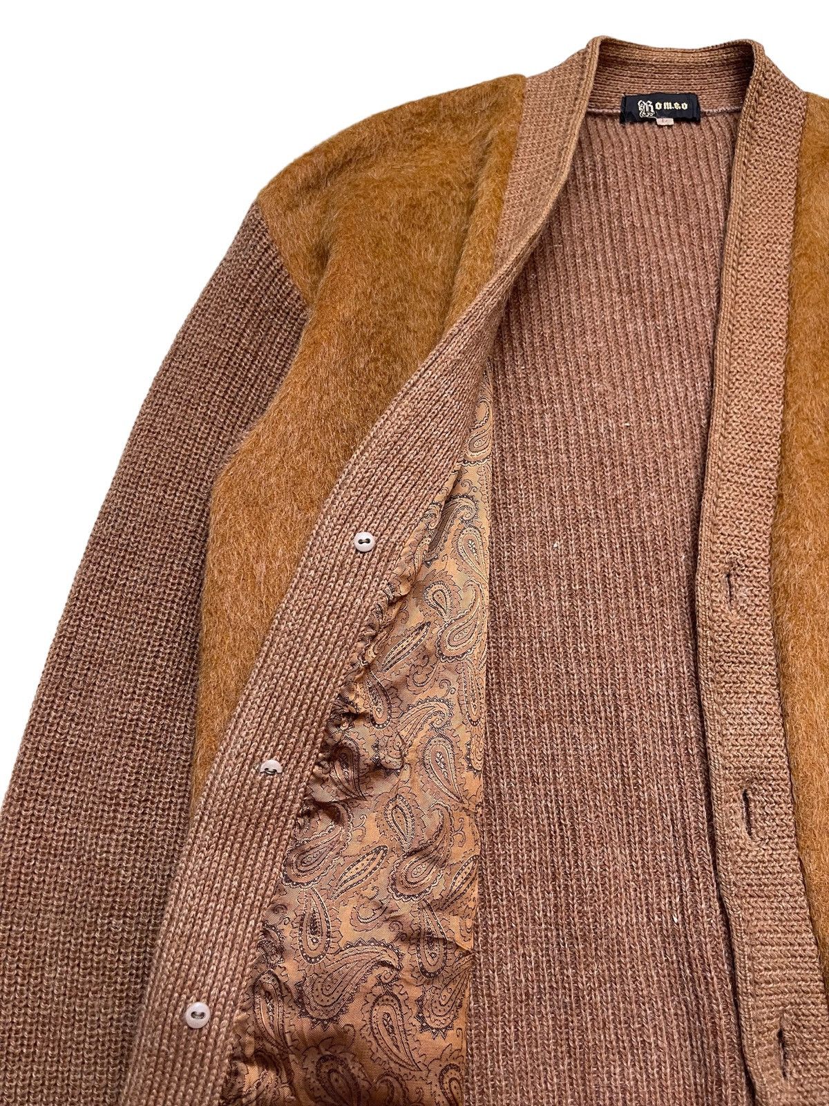 Vintage 70s Romeo Mohair Knitted Cardigan Jacket Size US L / EU 52-54 / 3 - 10 Thumbnail