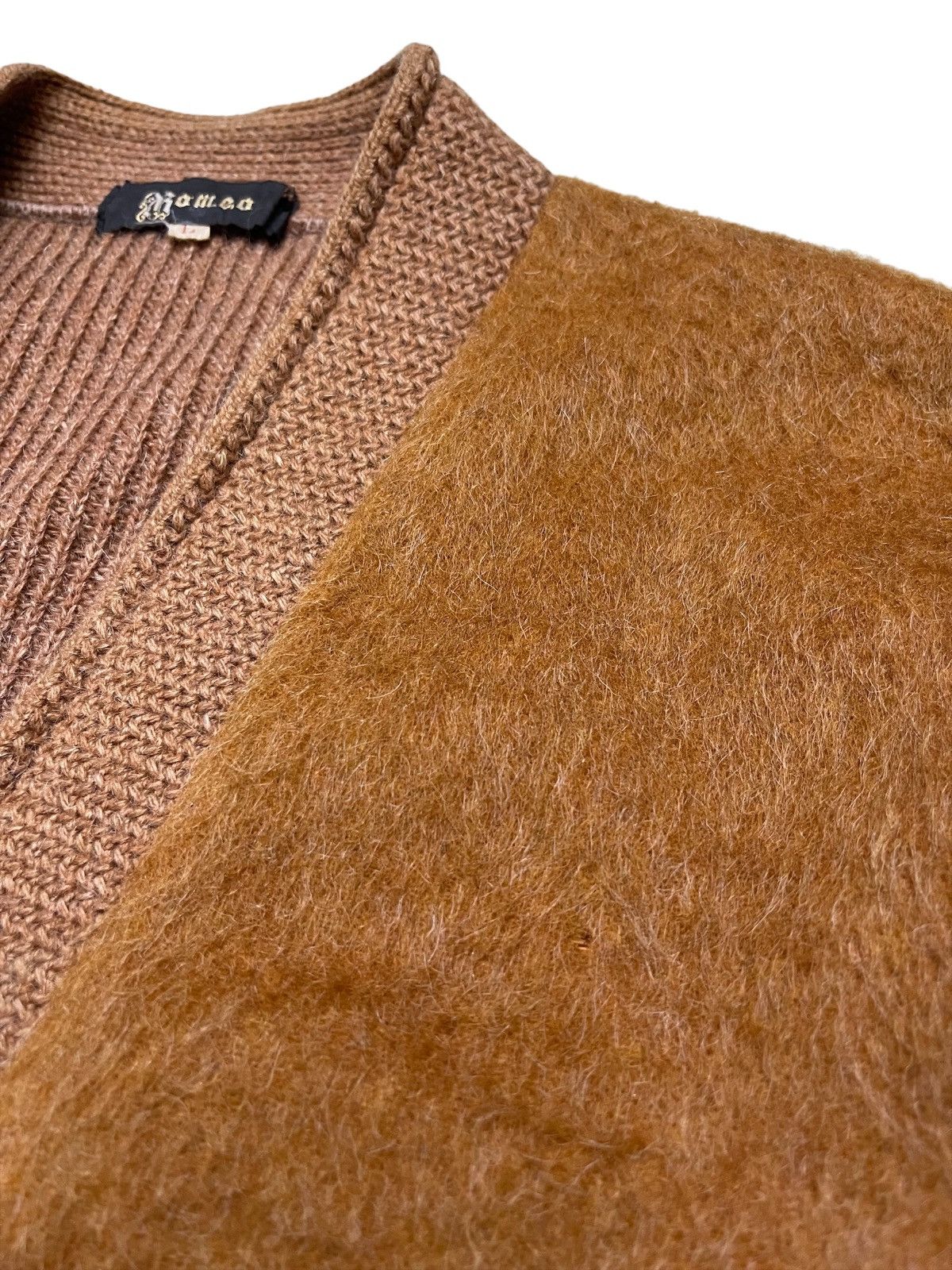 Vintage 70s Romeo Mohair Knitted Cardigan Jacket Size US L / EU 52-54 / 3 - 8 Thumbnail