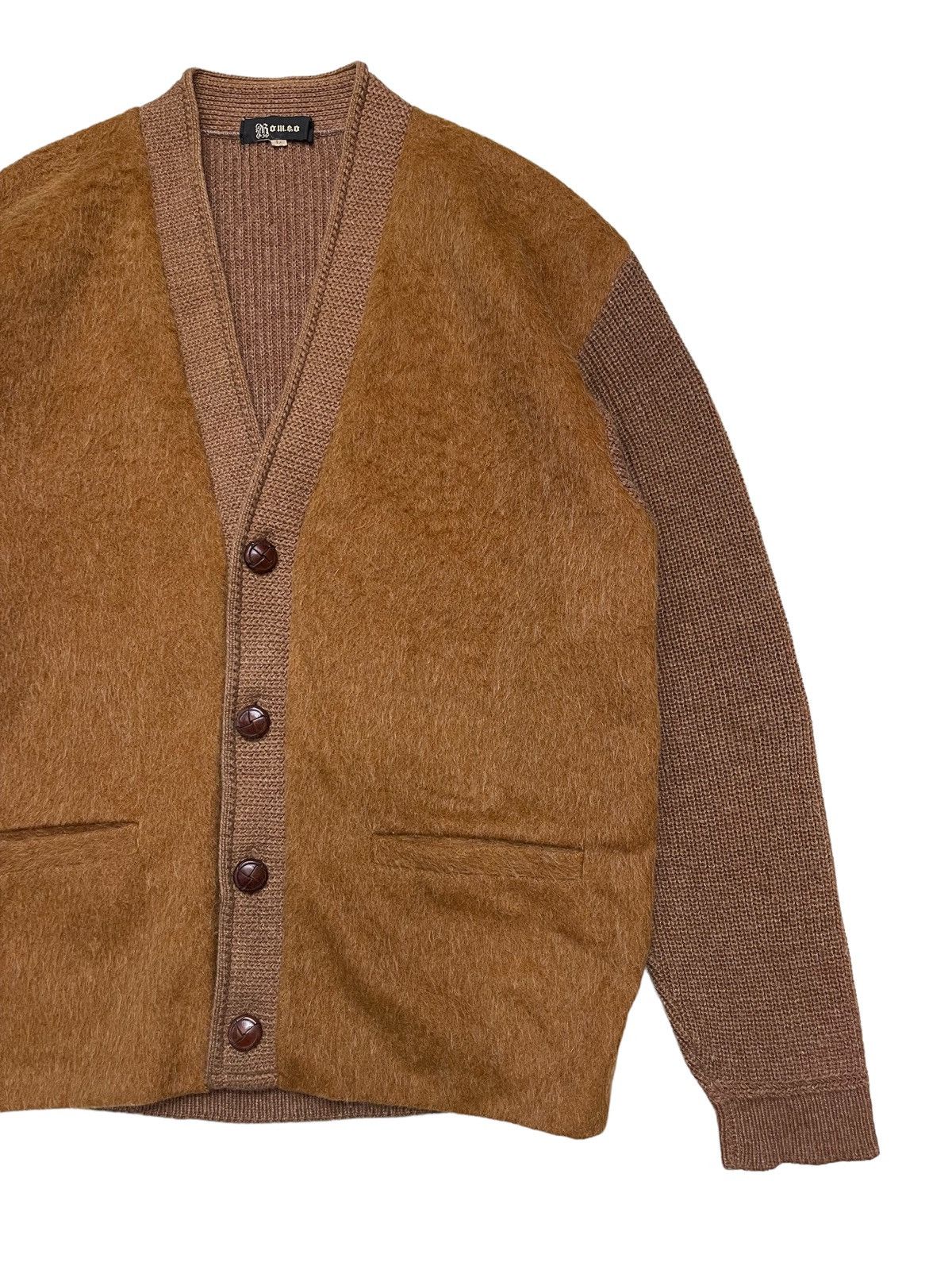 Vintage 70s Romeo Mohair Knitted Cardigan Jacket Size US L / EU 52-54 / 3 - 5 Thumbnail