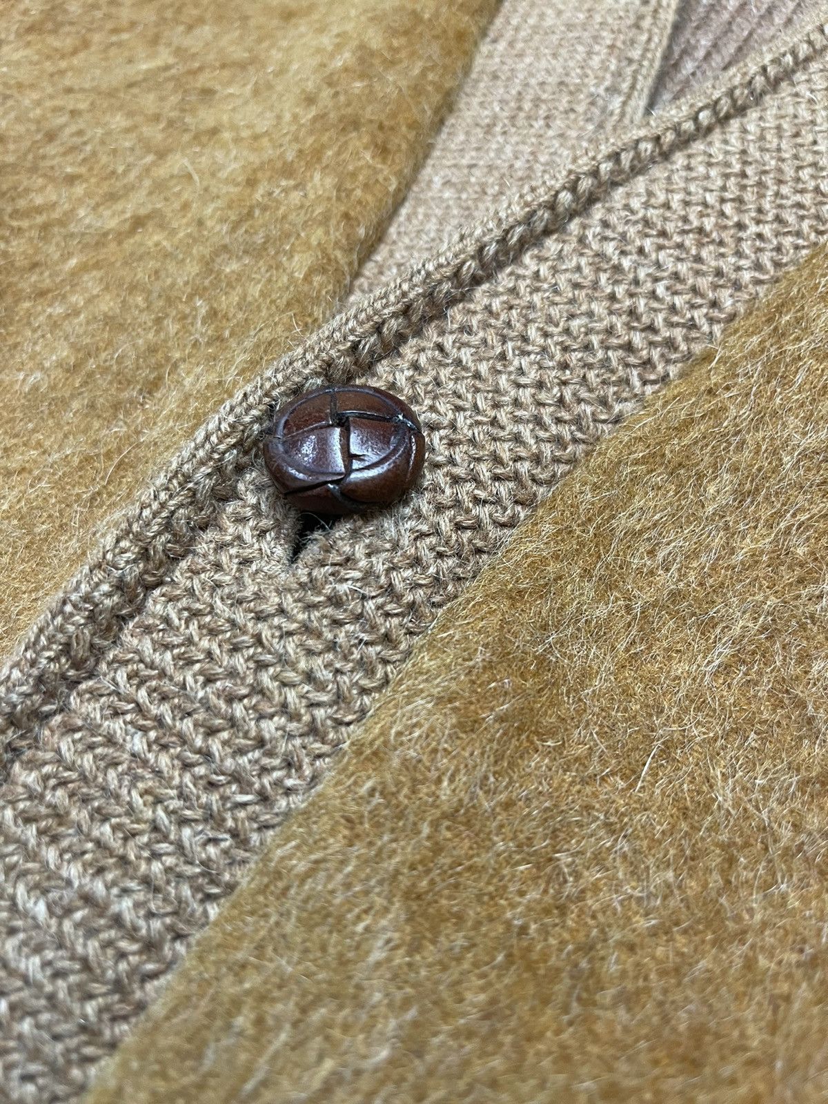 Vintage 70s Romeo Mohair Knitted Cardigan Jacket Size US L / EU 52-54 / 3 - 13 Thumbnail