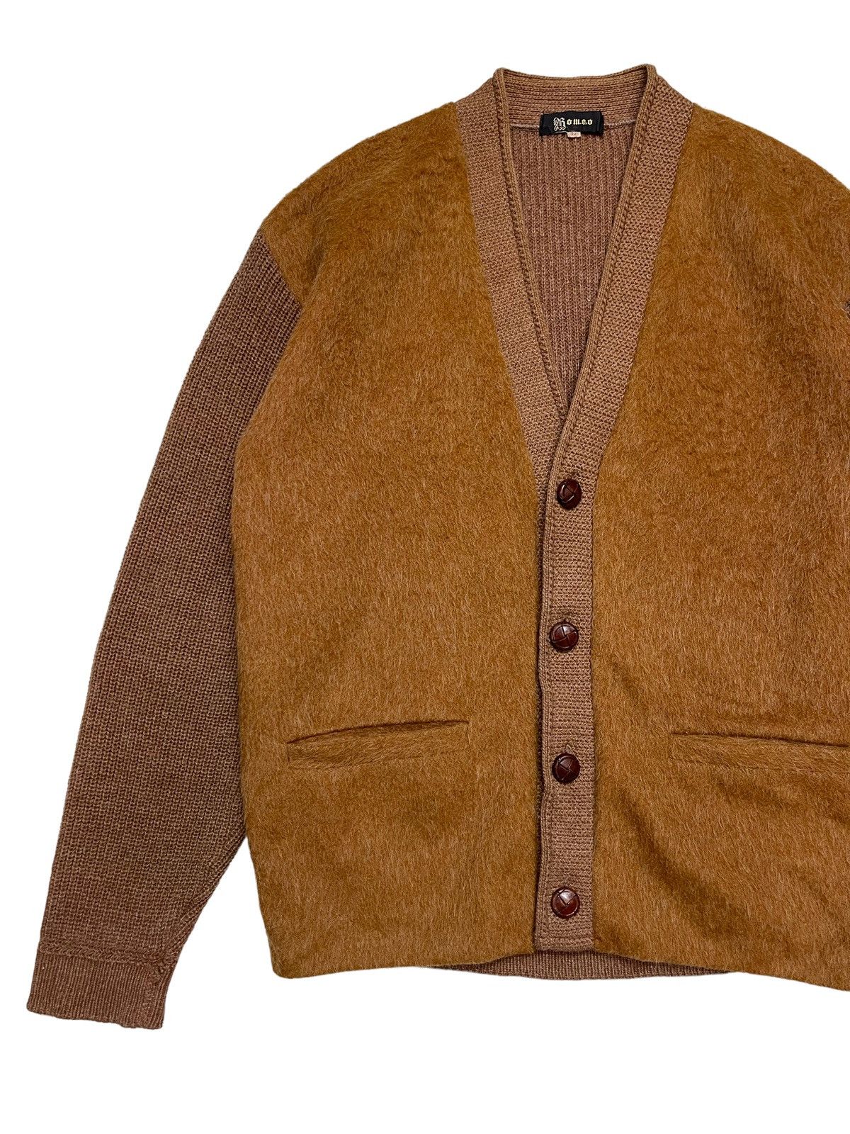 Vintage 70s Romeo Mohair Knitted Cardigan Jacket Size US L / EU 52-54 / 3 - 6 Thumbnail