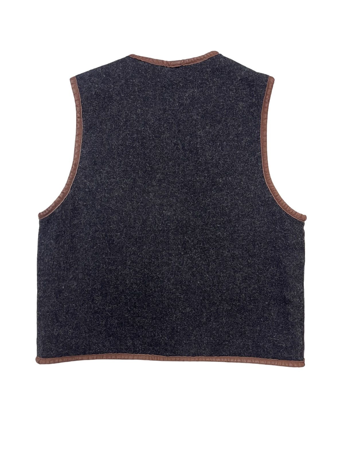L.L. Bean Vintage L.L.Bean USA Wool Reversible Plaid Vest Size M / US 6-8 / IT 42-44 - 4 Thumbnail