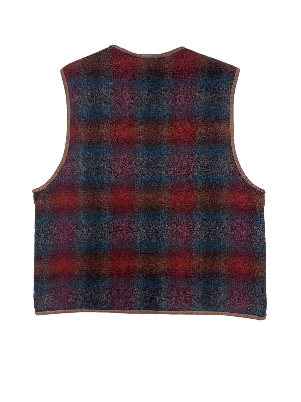 L.L. Bean Vintage L.L.Bean USA Wool Reversible Plaid Vest Size M / US 6-8 / IT 42-44 - 3 Thumbnail
