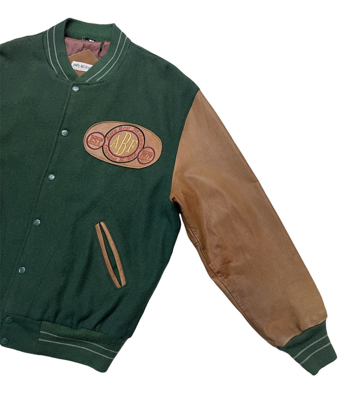 Japanese Brand Vintage 80s Alley Boy Wool Leather Varsity jacket Size US M / EU 48-50 / 2 - 6 Thumbnail