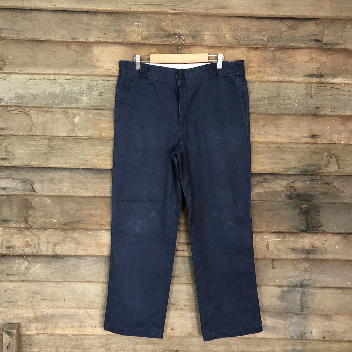Dickies Dickies Dark Blue Straight Pants #c1216 Size US 33 - 1 Thumbnail