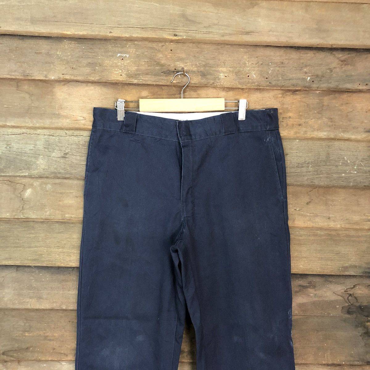 Dickies Dickies Dark Blue Straight Pants #c1216 Size US 33 - 2 Thumbnail