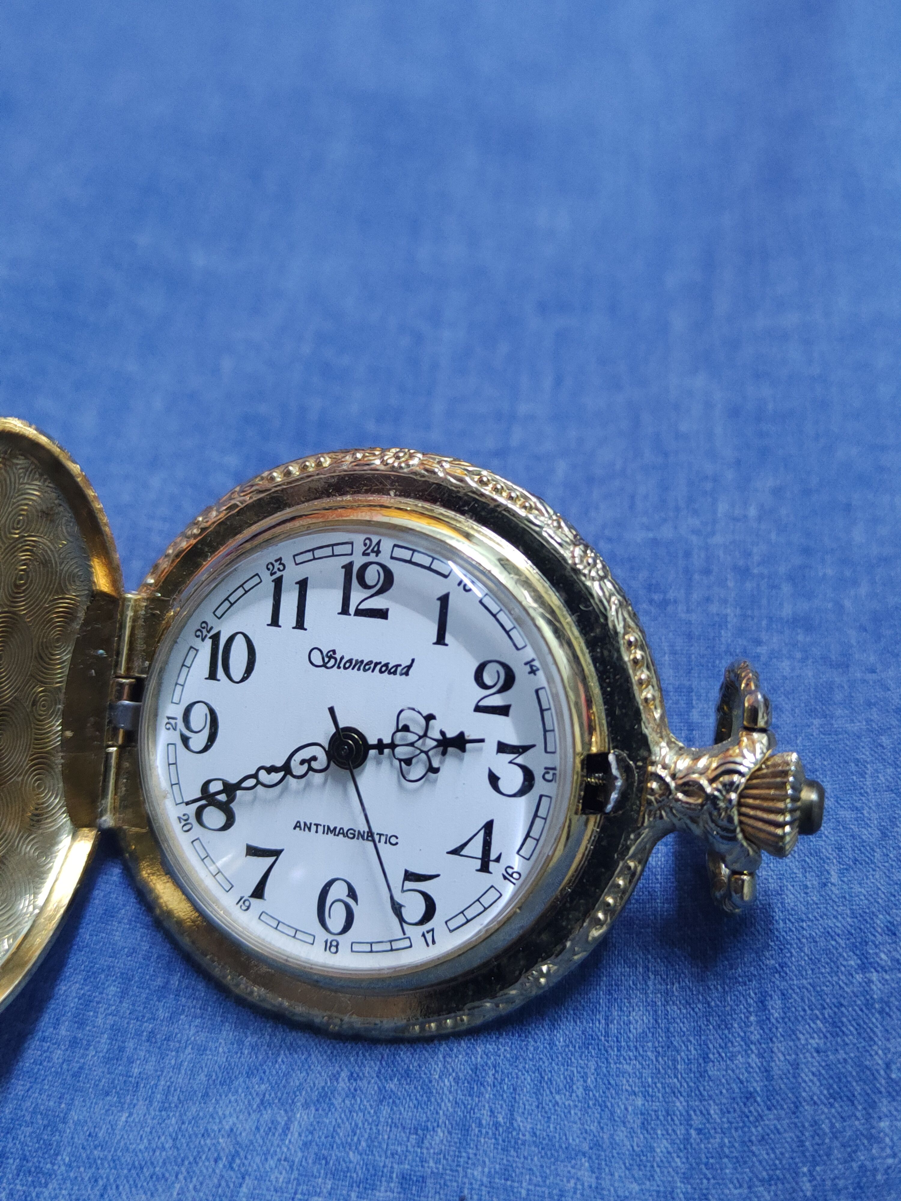 Vintage Stoneroad Analog Antimagnetic Horses Pocket Watch #J040S Size ONE SIZE - 8 Thumbnail