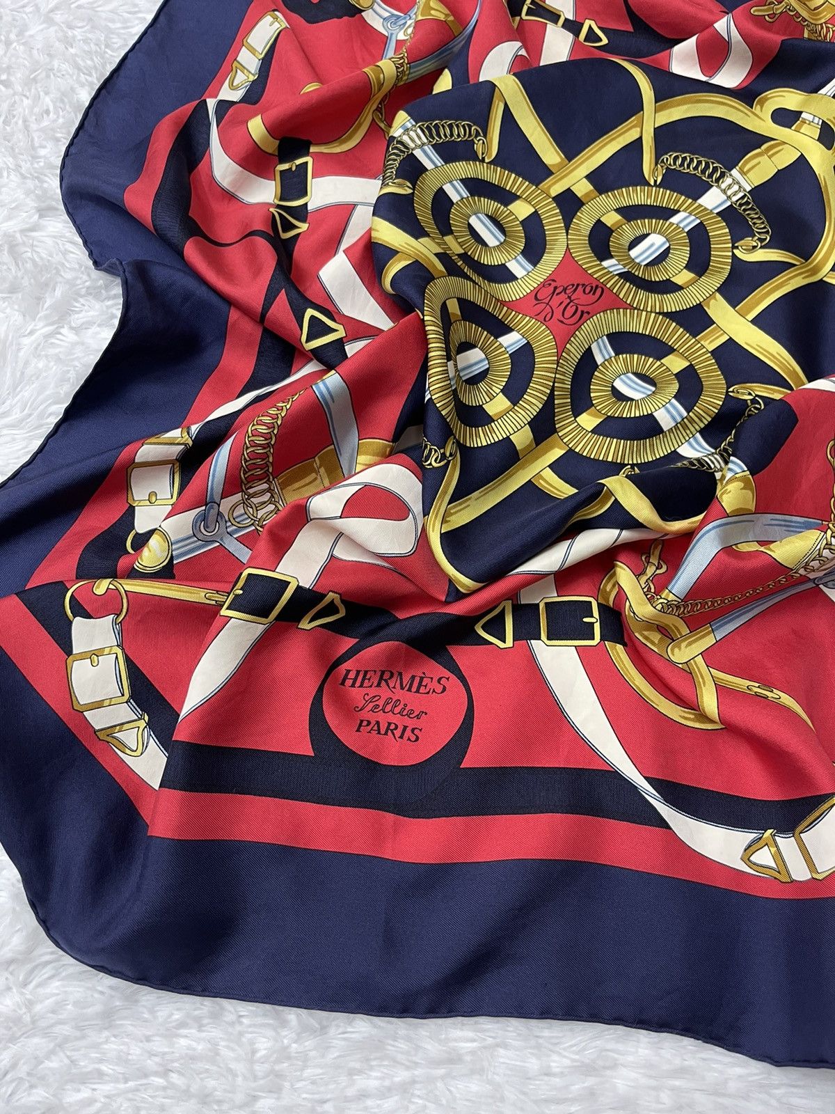 Hermes Vintage Hermes Henry D Origny Silk Scarves Size ONE SIZE - 9 Thumbnail