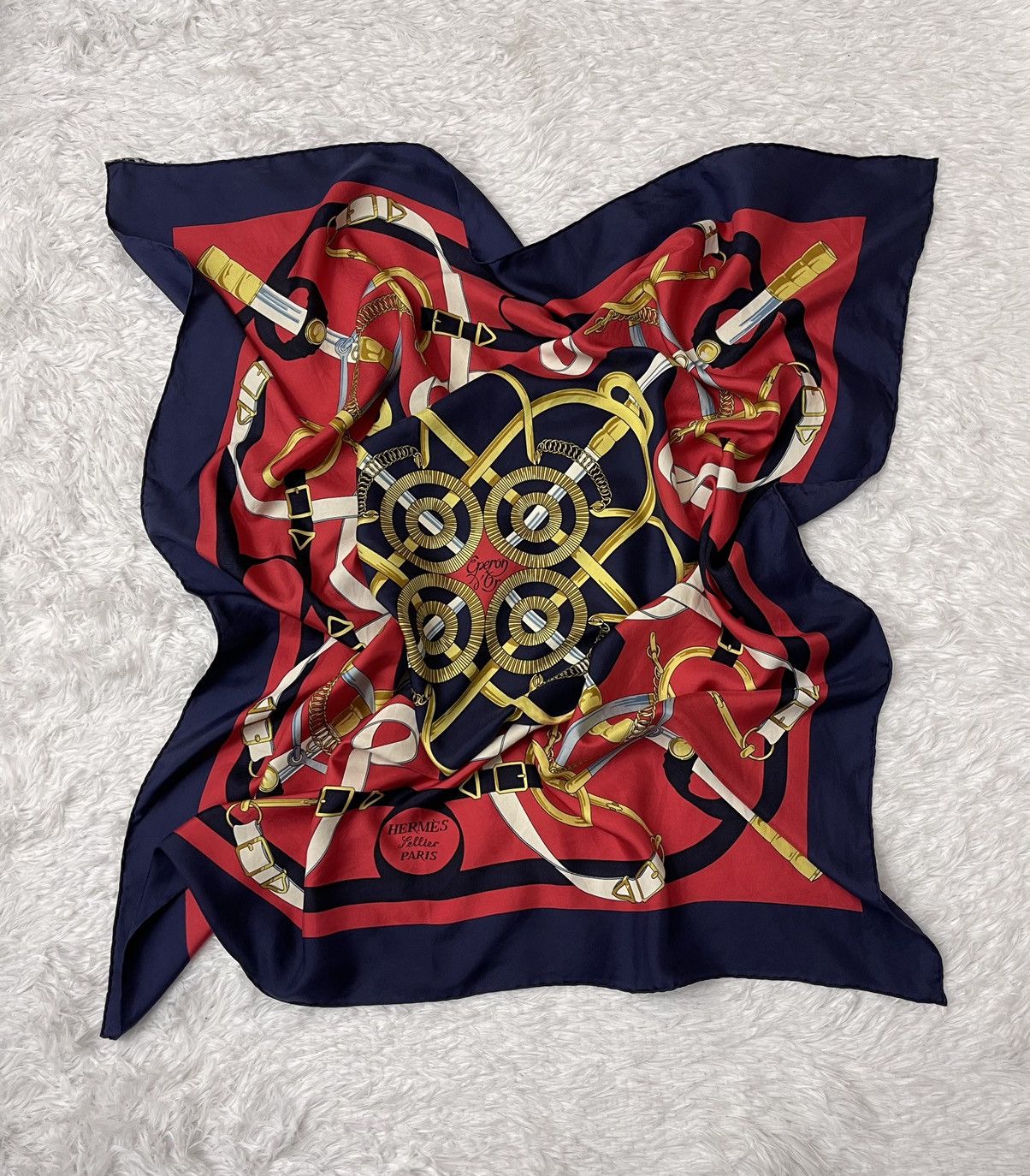 Hermes Vintage Hermes Henry D Origny Silk Scarves Size ONE SIZE - 8 Thumbnail