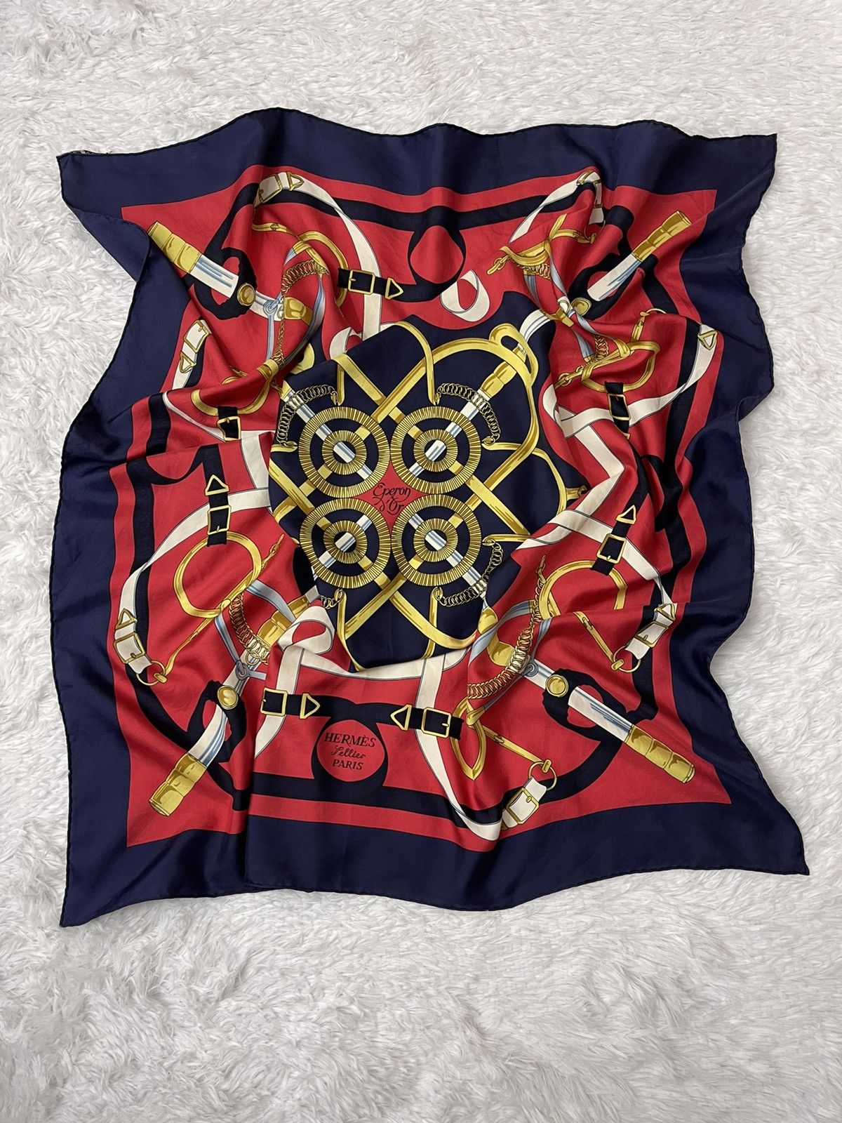 Hermes Vintage Hermes Henry D Origny Silk Scarves Size ONE SIZE - 7 Thumbnail