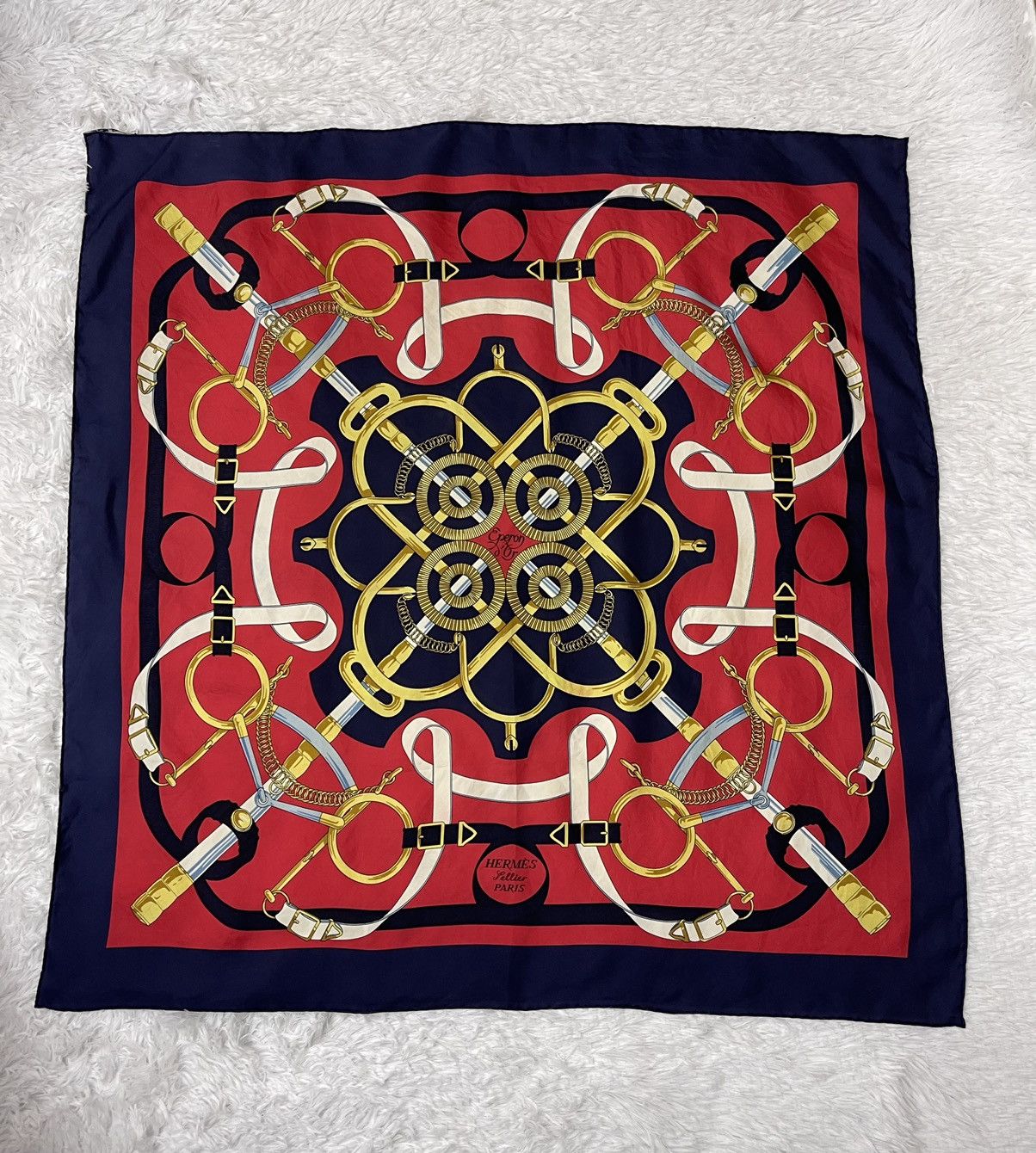 Hermes Vintage Hermes Henry D Origny Silk Scarves Size ONE SIZE - 2 Thumbnail