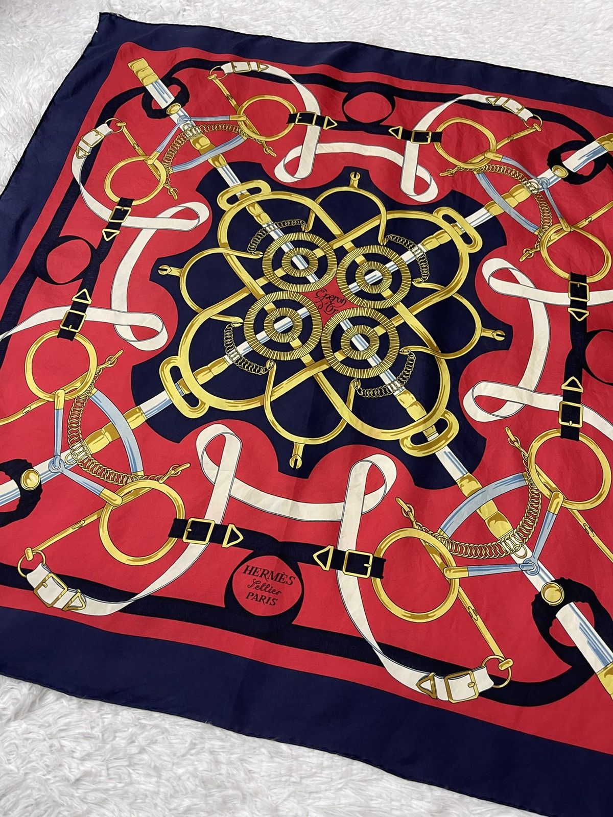 Hermes Vintage Hermes Henry D Origny Silk Scarves Size ONE SIZE - 3 Thumbnail