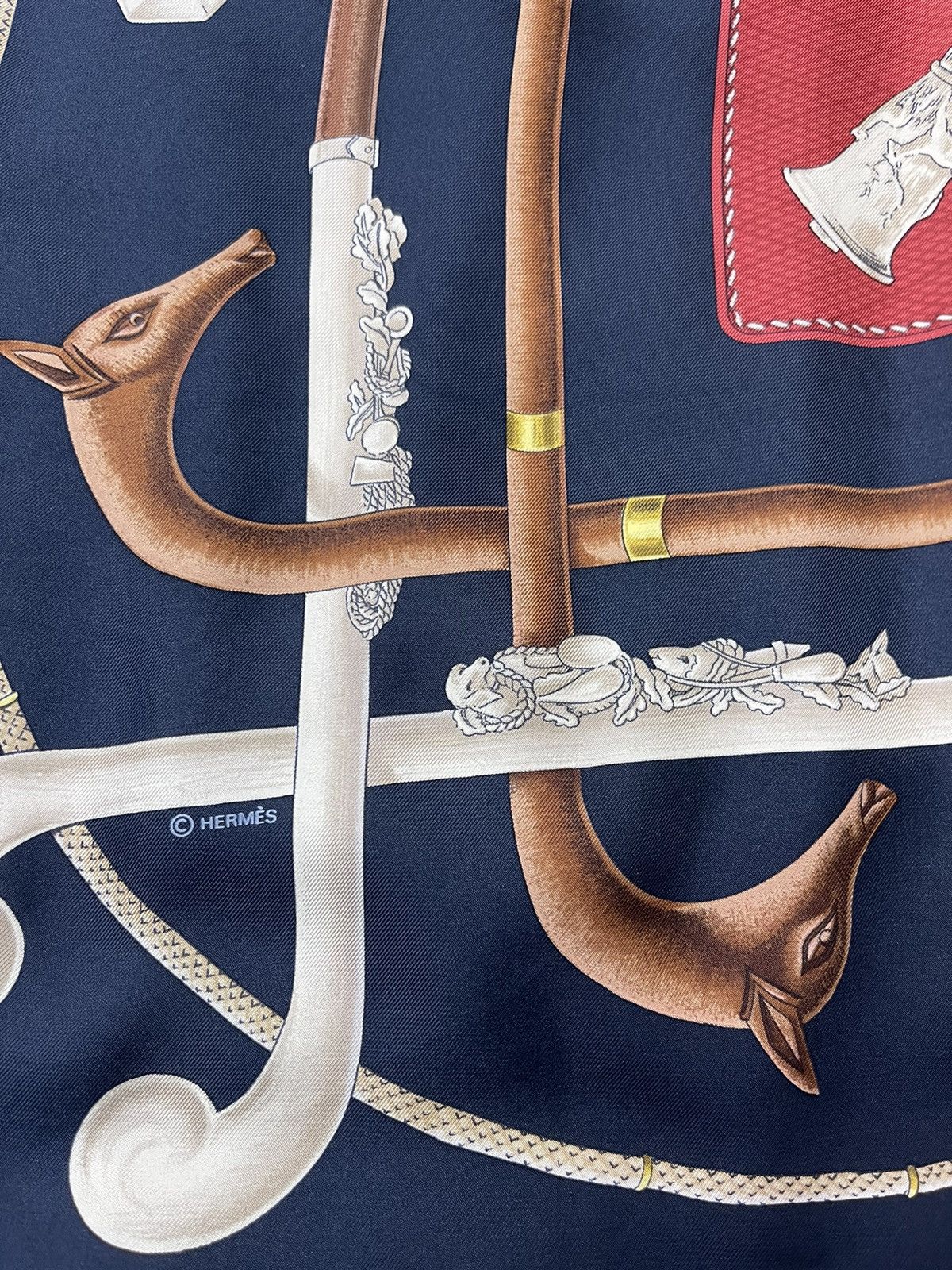 Hermes Vintage Hermes Francoise De La Perreire Silk Scarves Size ONE SIZE - 14 Thumbnail
