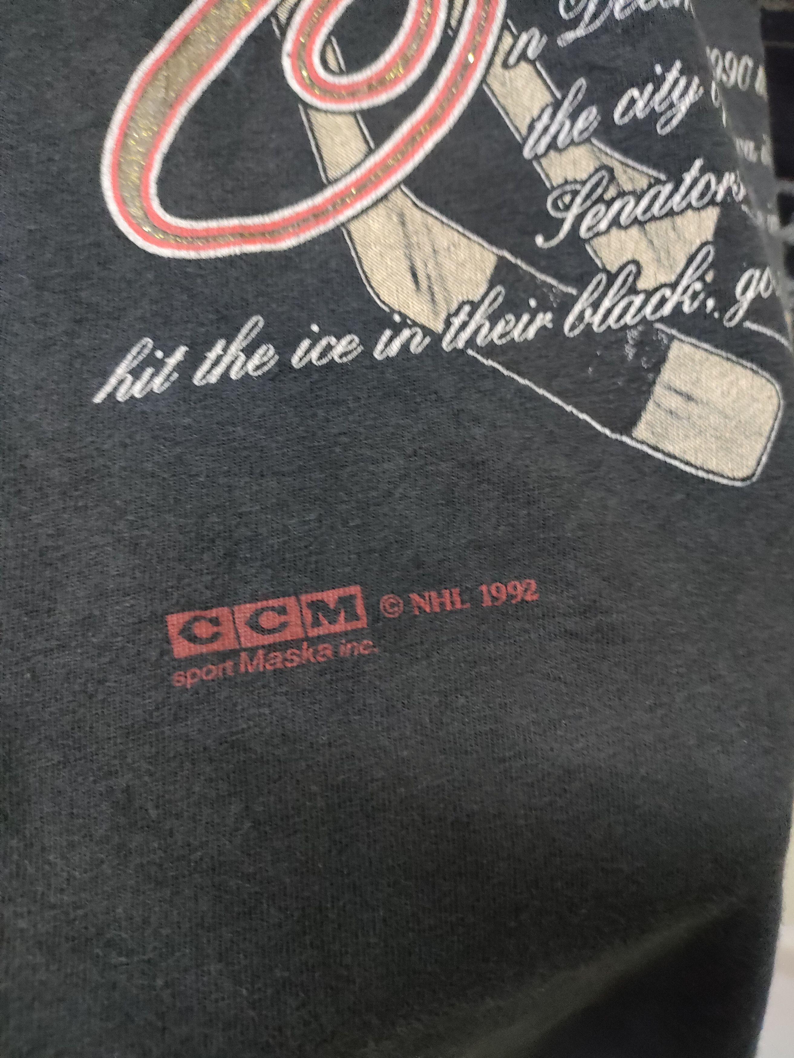 NHL × Nutmeg × Vintage Vintage NHL Ottawa Senators Nutmeg T-shirt Size US XL / EU 56 / 4 - 5 Thumbnail