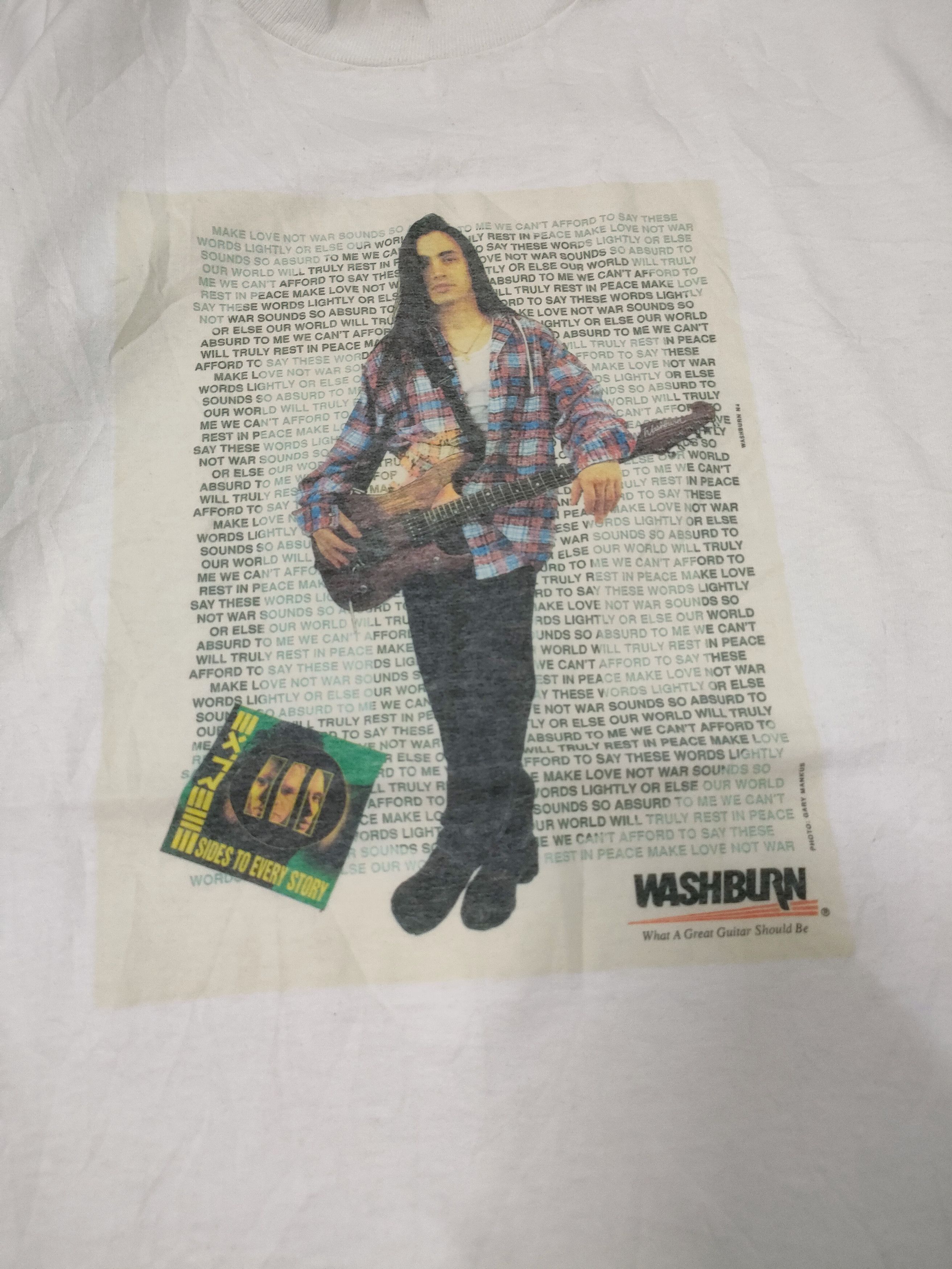 Band Tees × Vintage Vintage Washburn Guitars-Extreme-Nuno Bettencourt Size US L / EU 52-54 / 3 - 6 Thumbnail