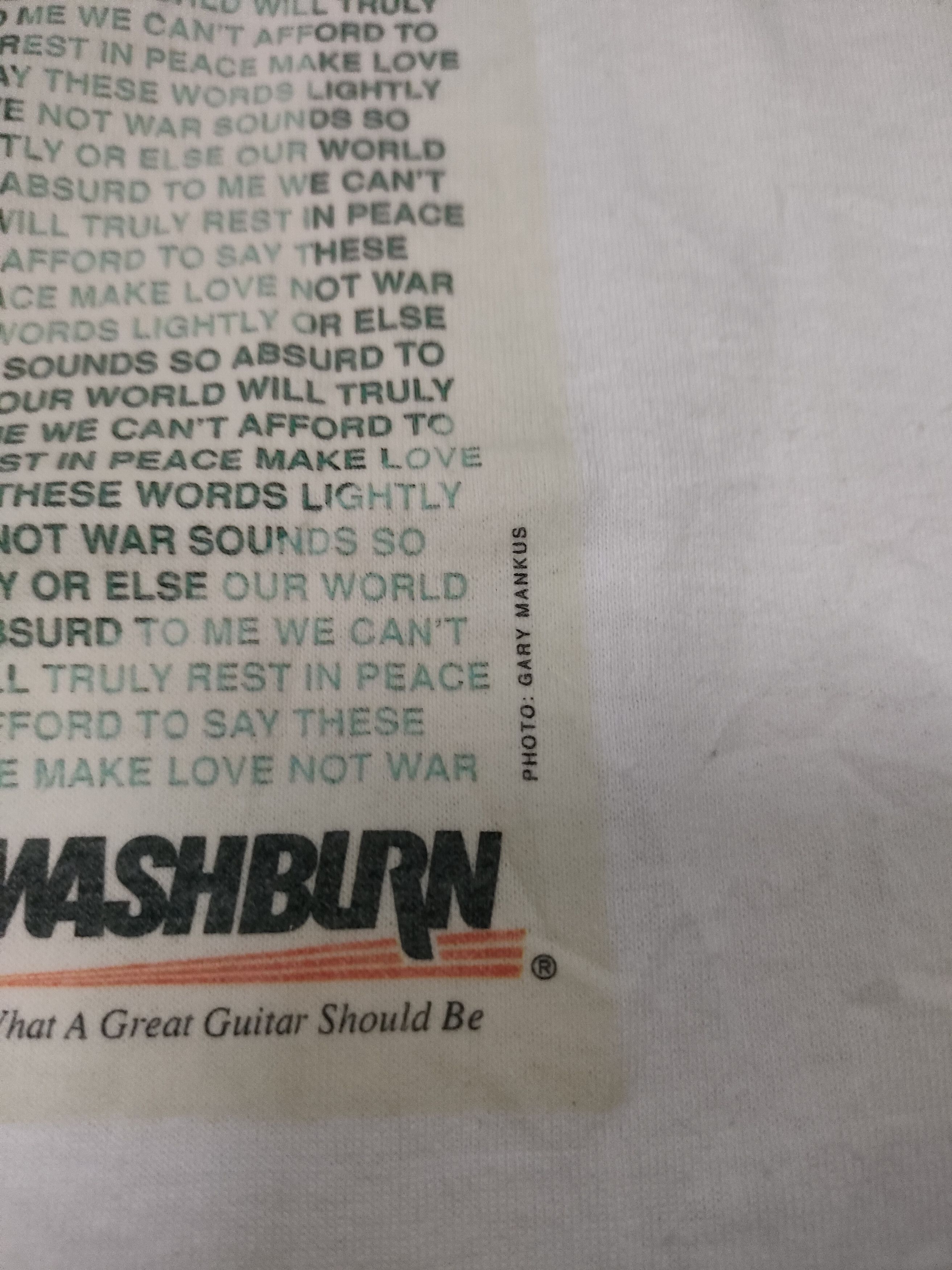 Band Tees × Vintage Vintage Washburn Guitars-Extreme-Nuno Bettencourt Size US L / EU 52-54 / 3 - 5 Thumbnail