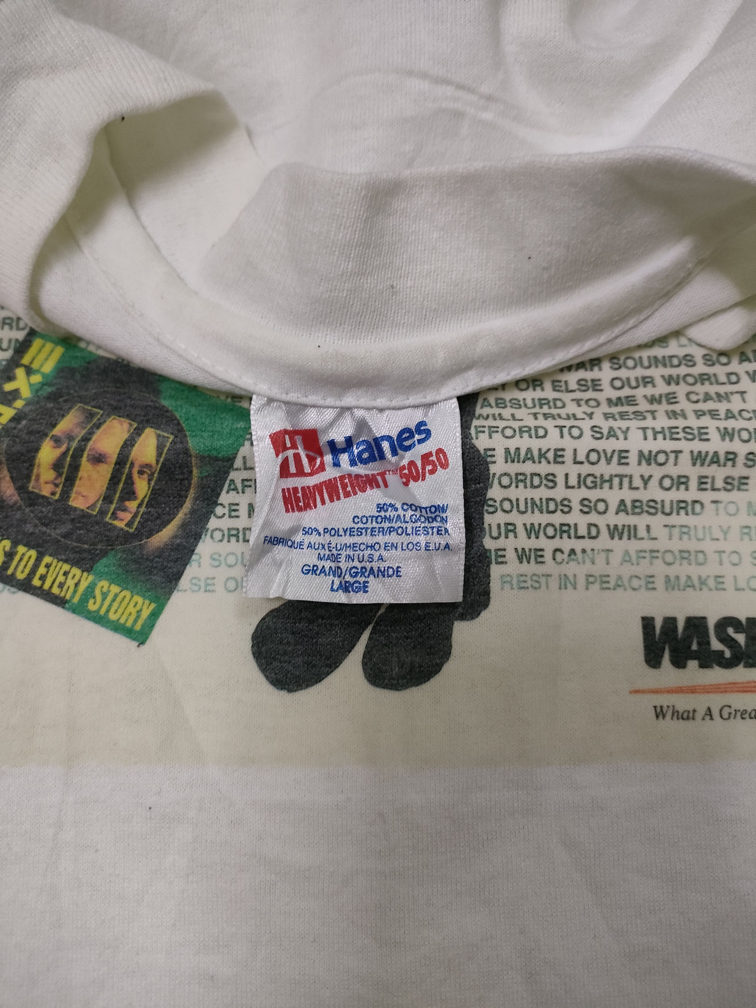 Band Tees × Vintage Vintage Washburn Guitars-Extreme-Nuno Bettencourt Size US L / EU 52-54 / 3 - 4 Thumbnail