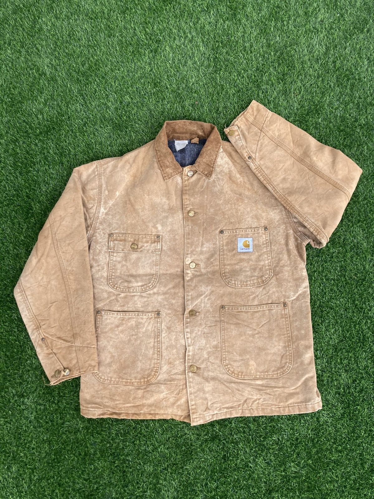 Carhartt × Vintage CARHATT DETROIT JACKET Size US XL / EU 56 / 4 - 1 Thumbnail