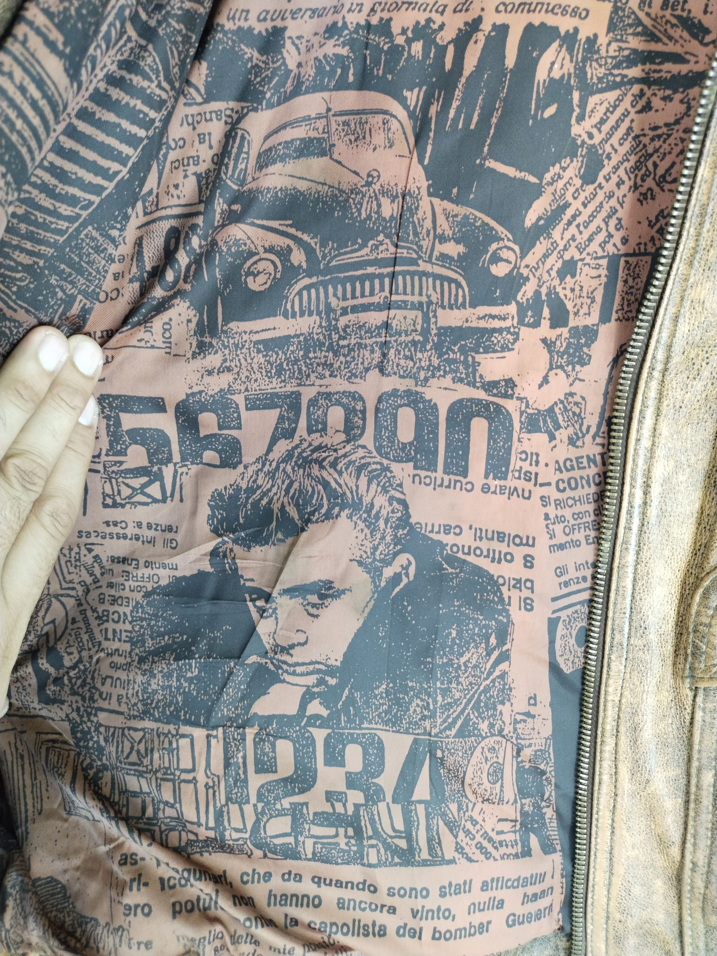 If Six Was Nine × Vintage VTG COWHIDE LEATHER JACKET JEAN DEEN X MARILYN MONROE Size US L / EU 52-54 / 3 - 17 Thumbnail