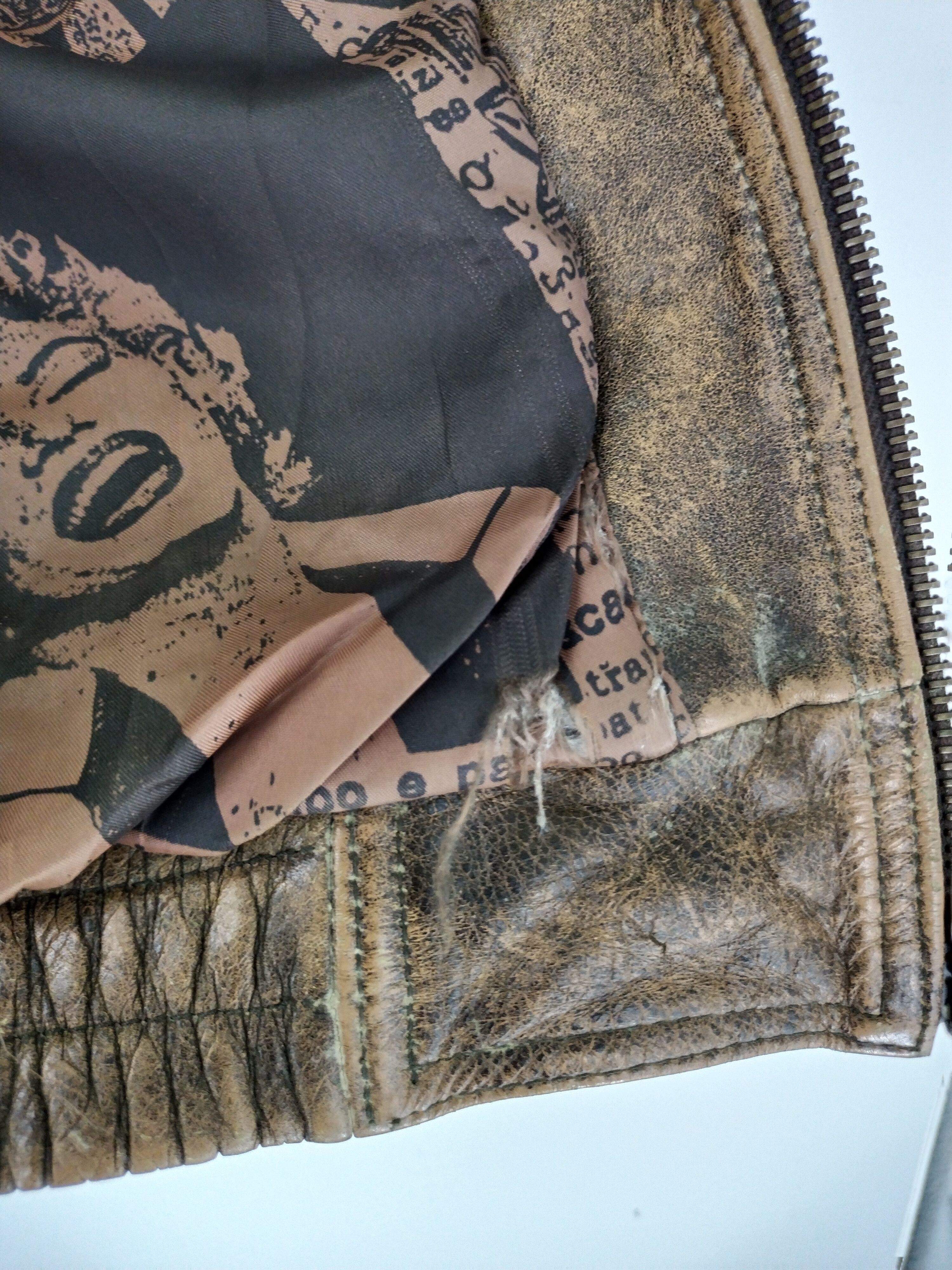If Six Was Nine × Vintage VTG COWHIDE LEATHER JACKET JEAN DEEN X MARILYN MONROE Size US L / EU 52-54 / 3 - 14 Thumbnail