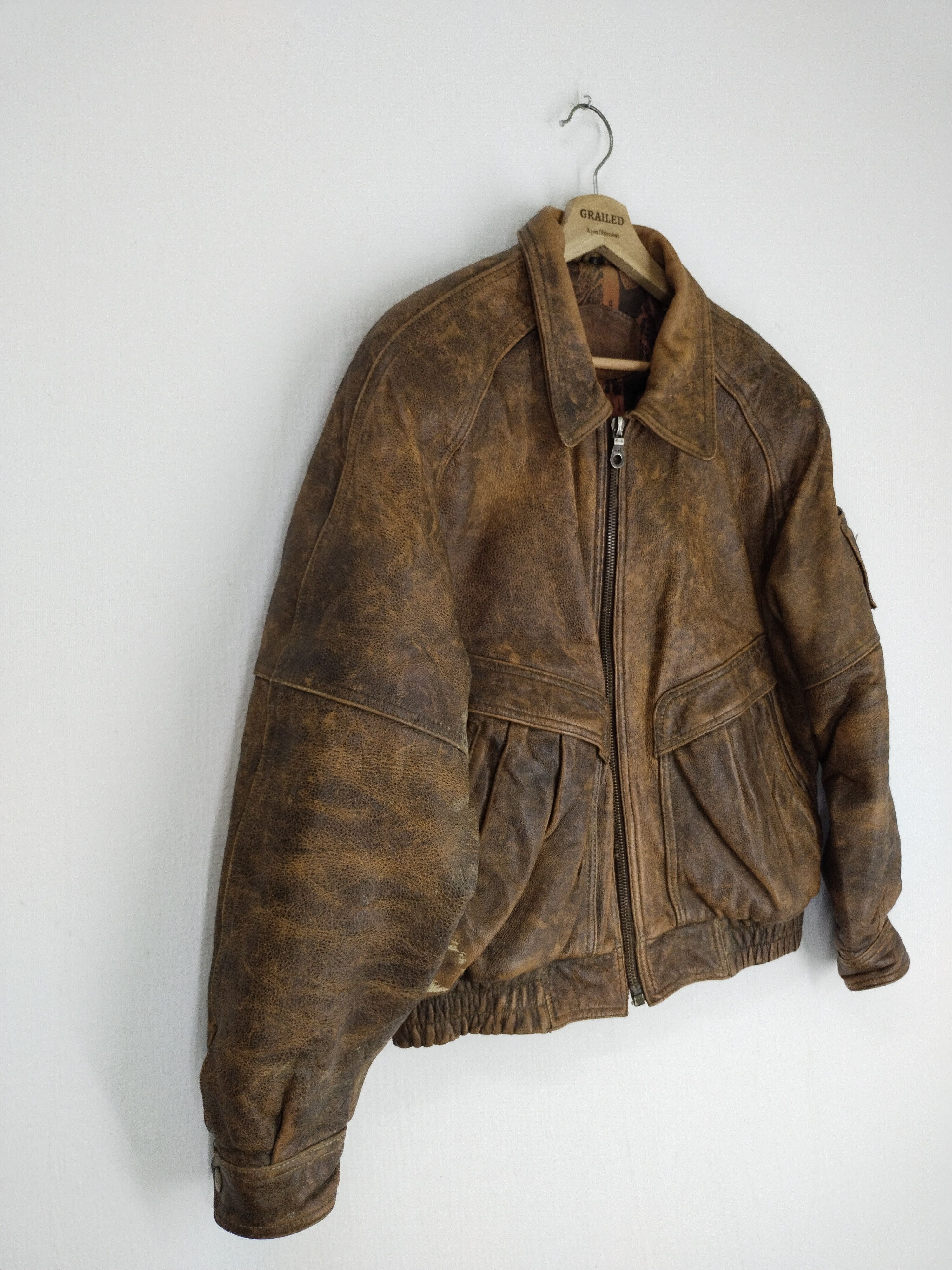 If Six Was Nine × Vintage VTG COWHIDE LEATHER JACKET JEAN DEEN X MARILYN MONROE Size US L / EU 52-54 / 3 - 4 Thumbnail