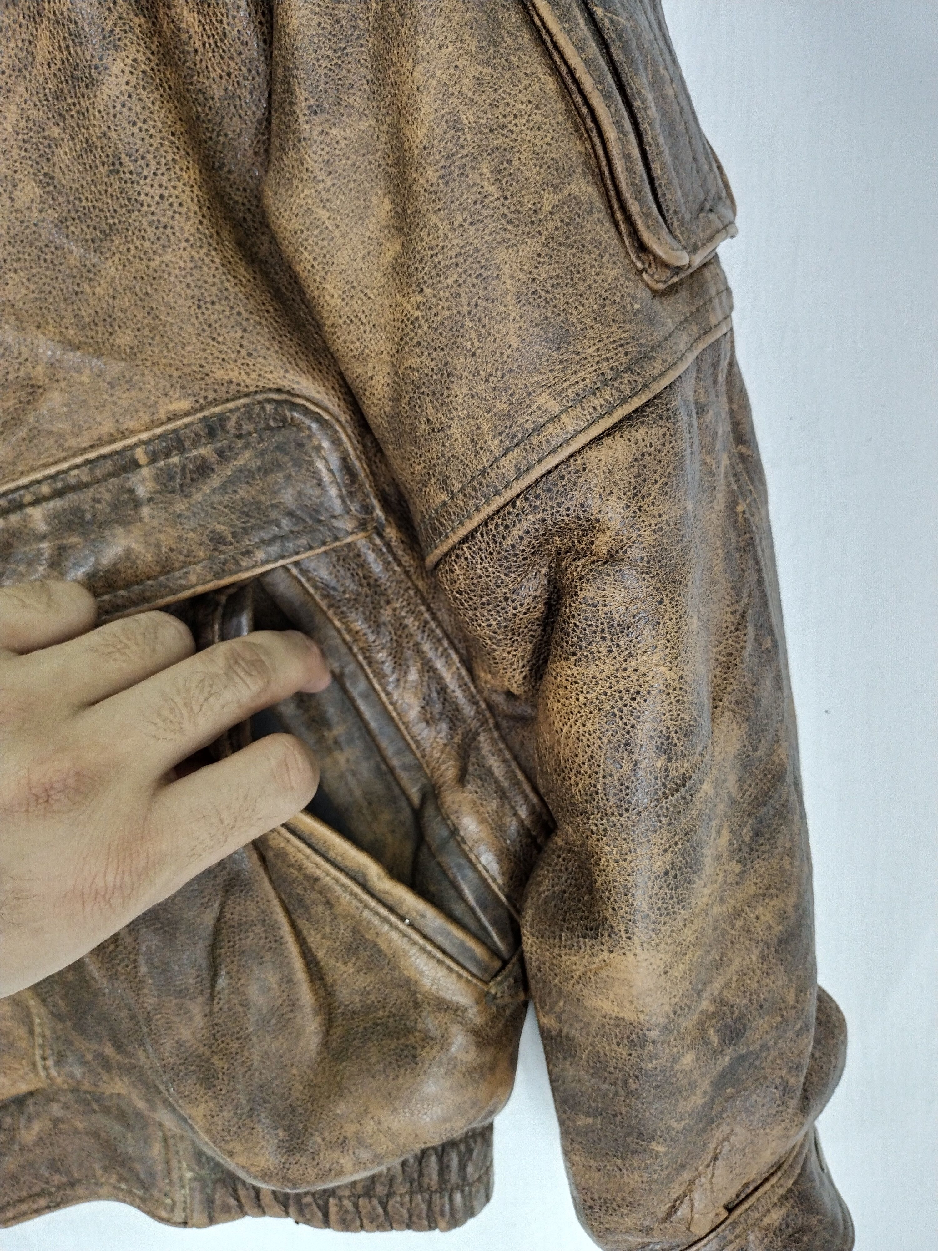 If Six Was Nine × Vintage VTG COWHIDE LEATHER JACKET JEAN DEEN X MARILYN MONROE Size US L / EU 52-54 / 3 - 7 Thumbnail