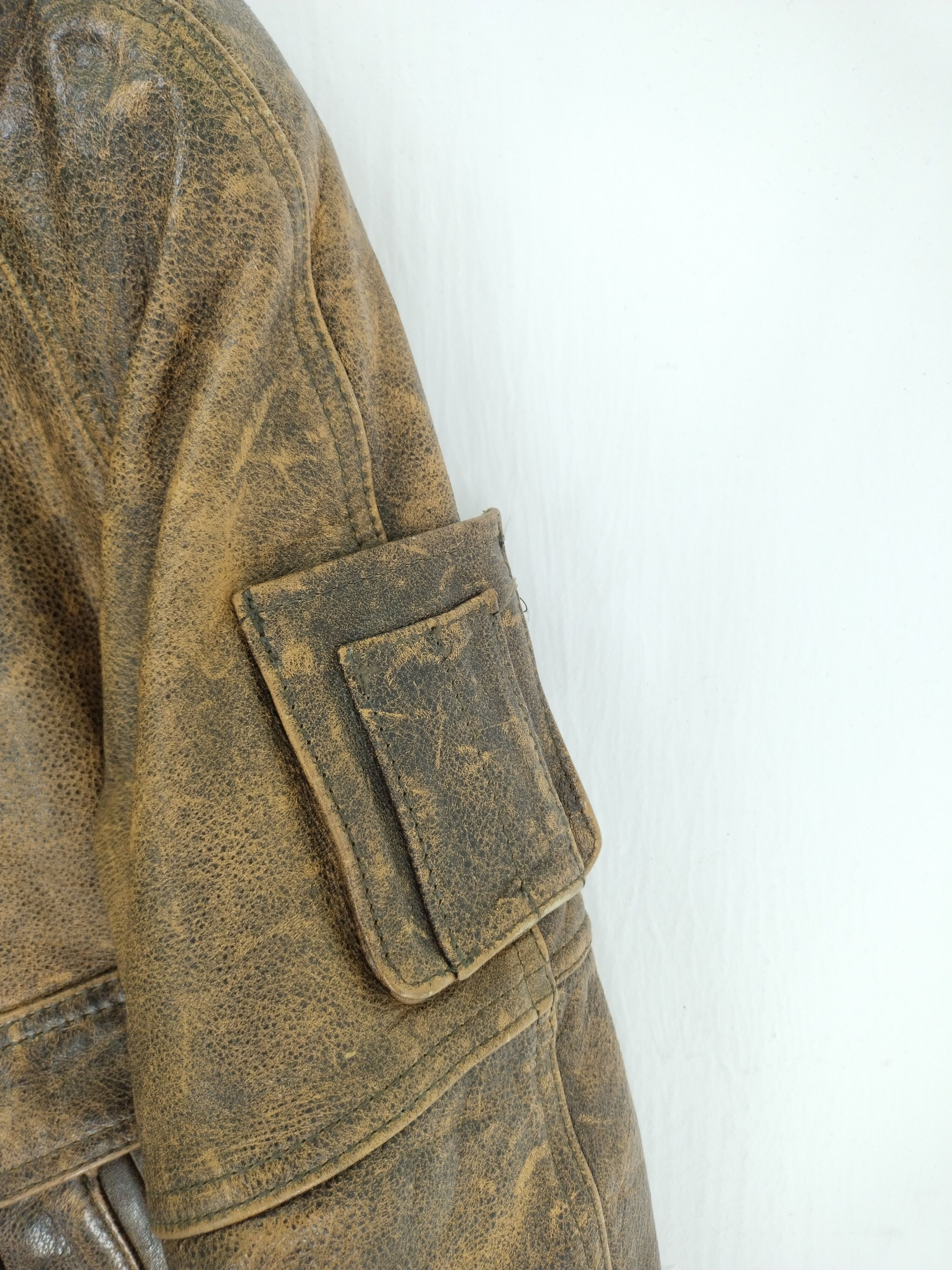 If Six Was Nine × Vintage VTG COWHIDE LEATHER JACKET JEAN DEEN X MARILYN MONROE Size US L / EU 52-54 / 3 - 8 Thumbnail