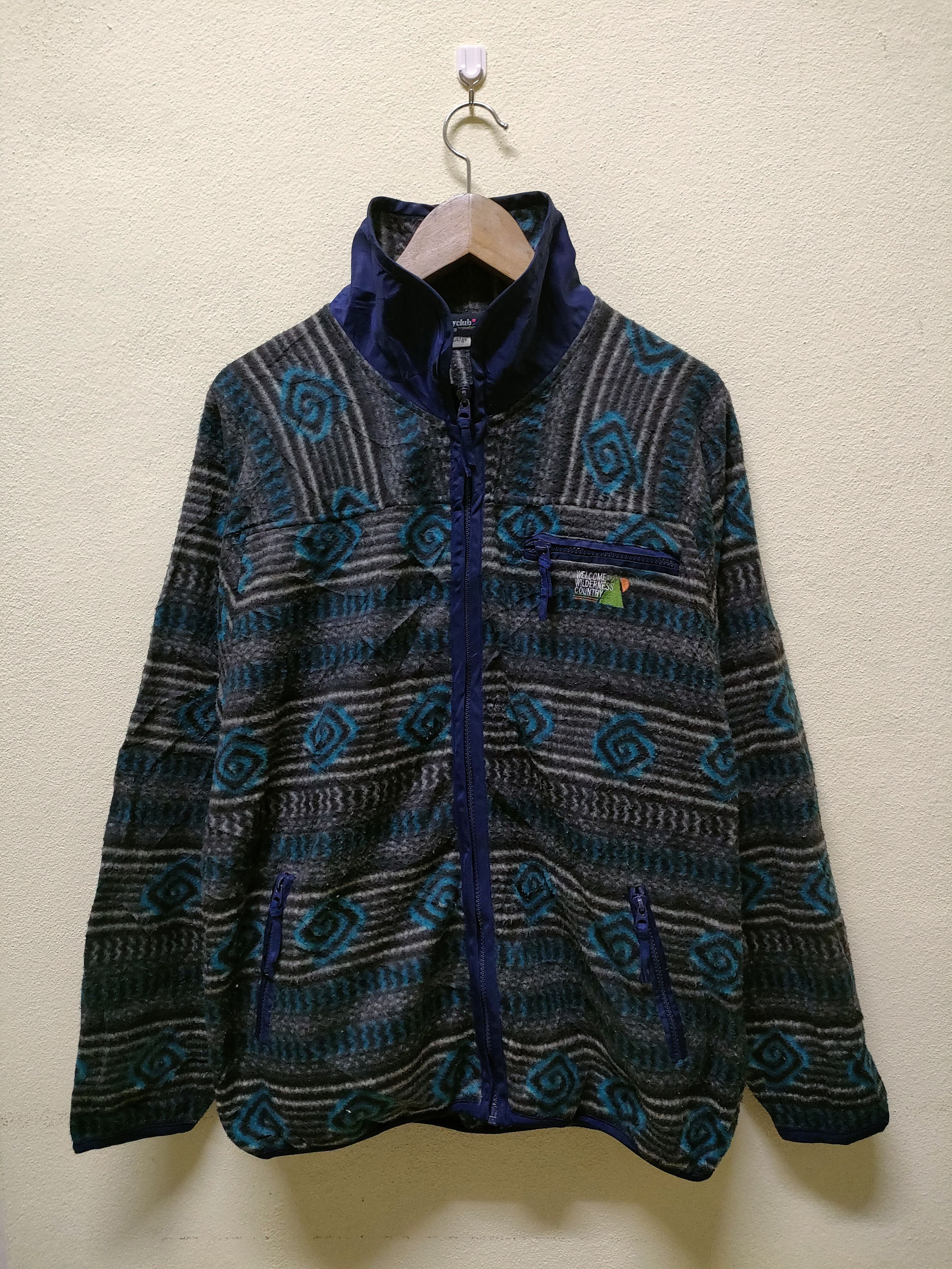 Vintage Bluekyclub Zipper Fleece Jacket Size US L / EU 52-54 / 3 - 1 Thumbnail