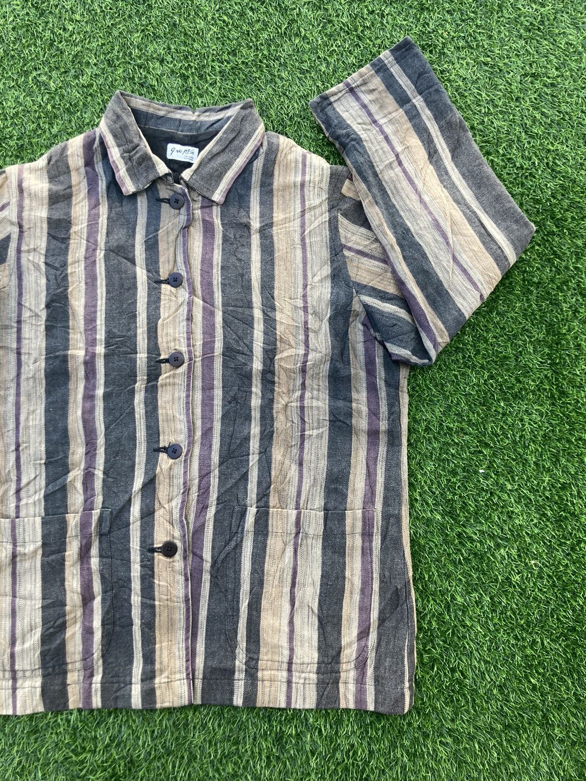 Other YOKOHAMA MOTOMACHI GRAPE & CO STRIPES BUTTON JACKET Size US L / EU 52-54 / 3 - 4 Thumbnail
