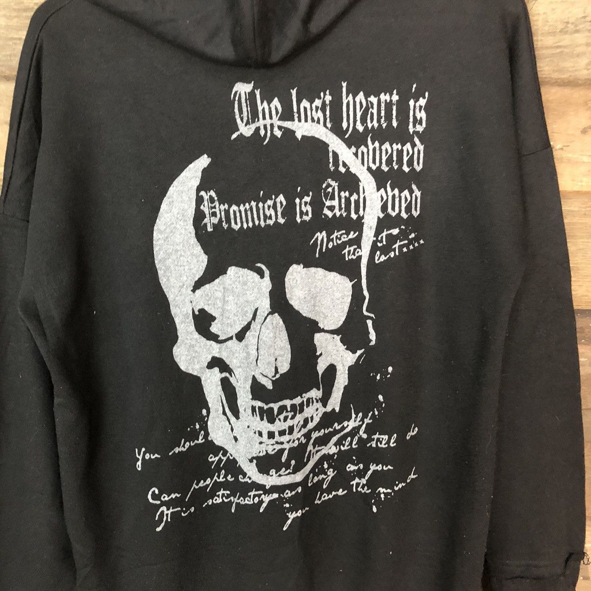 Scully DL Japan big Skulls Black Hoodie sweatshirt lgb #013B Size US M / EU 48-50 / 2 - 4 Thumbnail